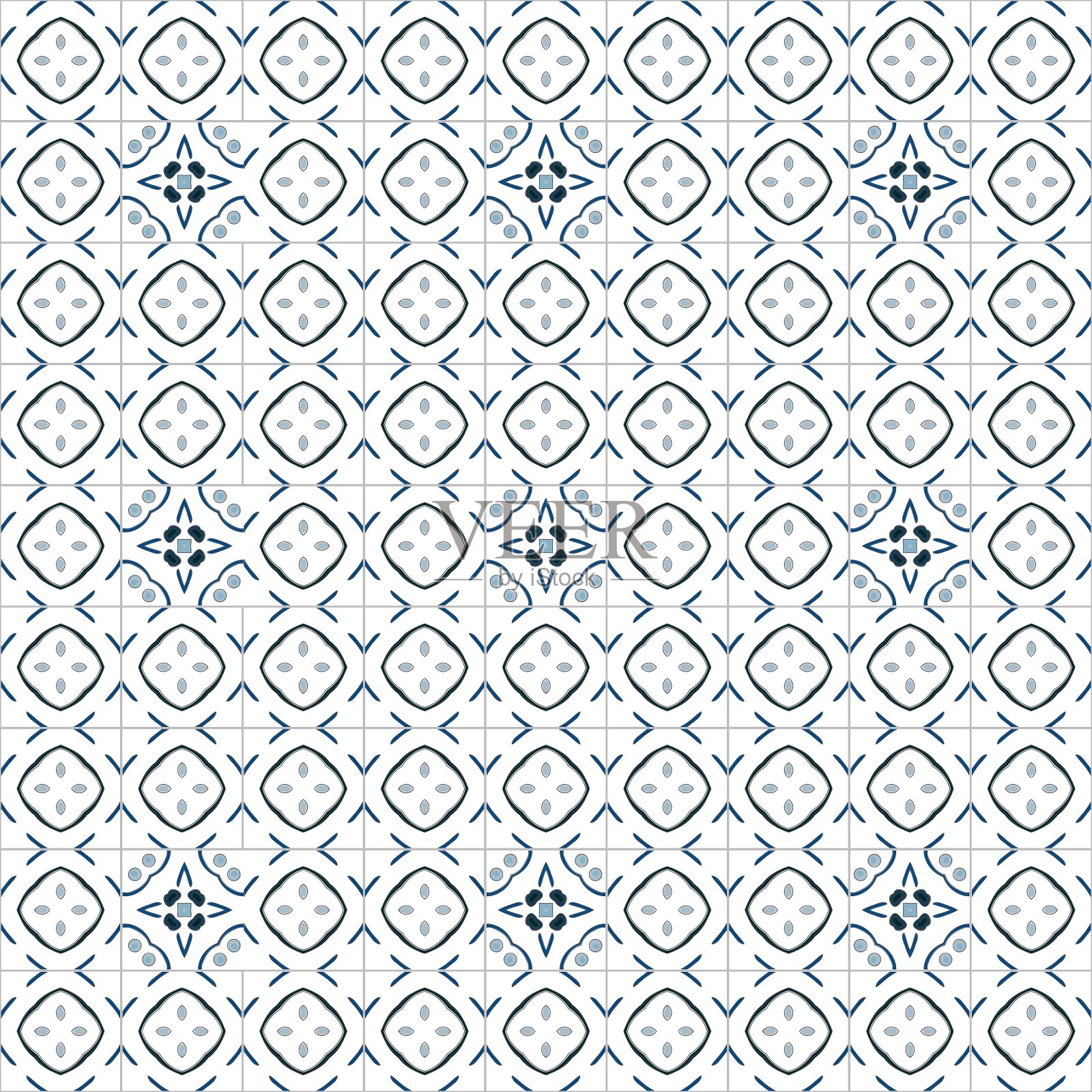 葡萄牙的瓷砖插画图片素材