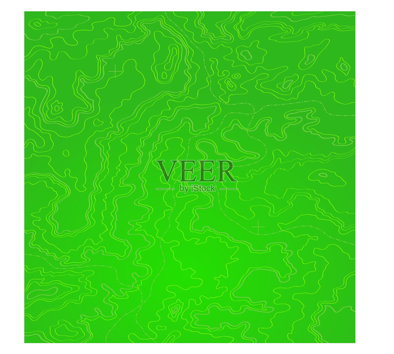 地形图绿酸插画图片素材