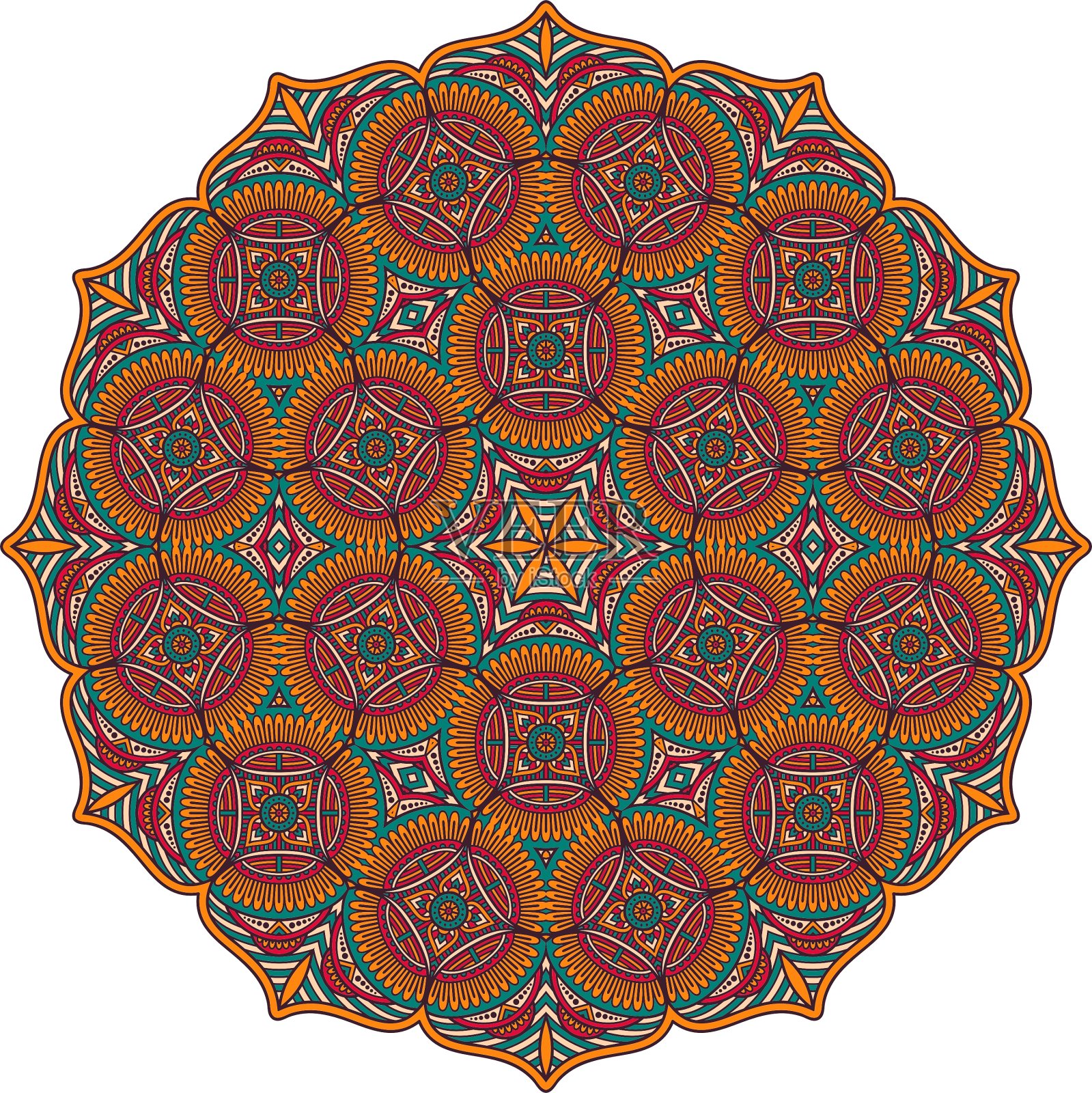 曼荼罗插画图片素材