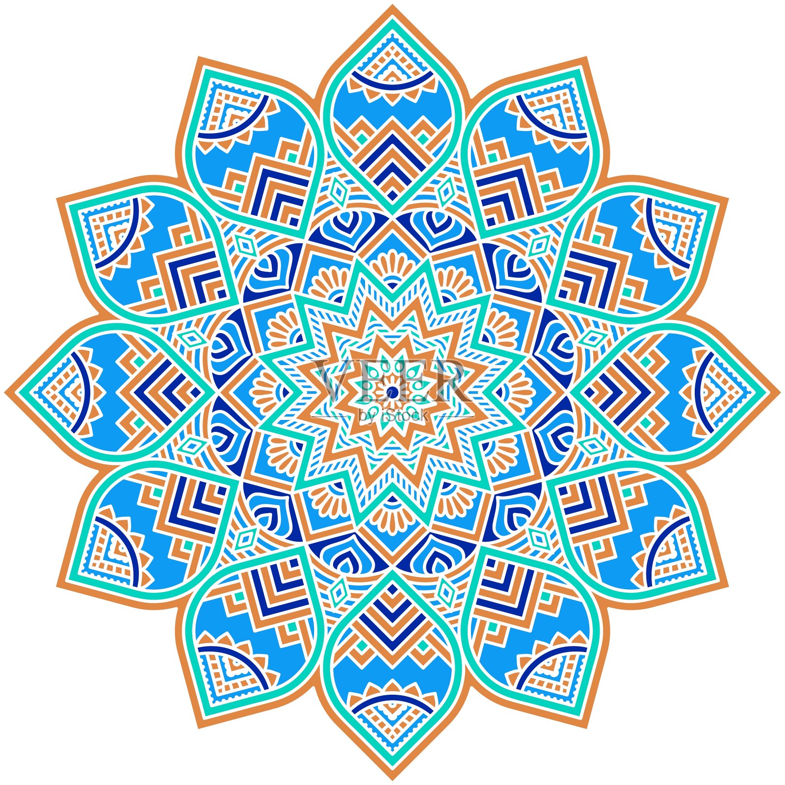 曼荼罗插画图片素材