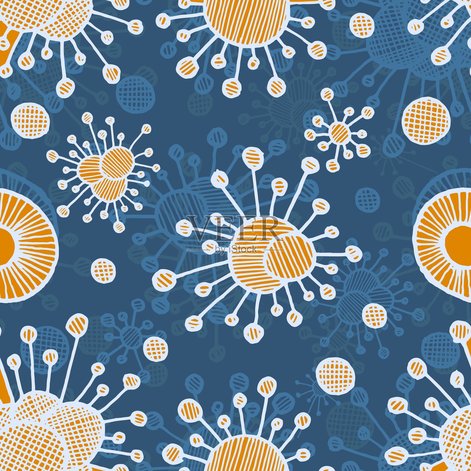 细菌背景Eps10插画图片素材