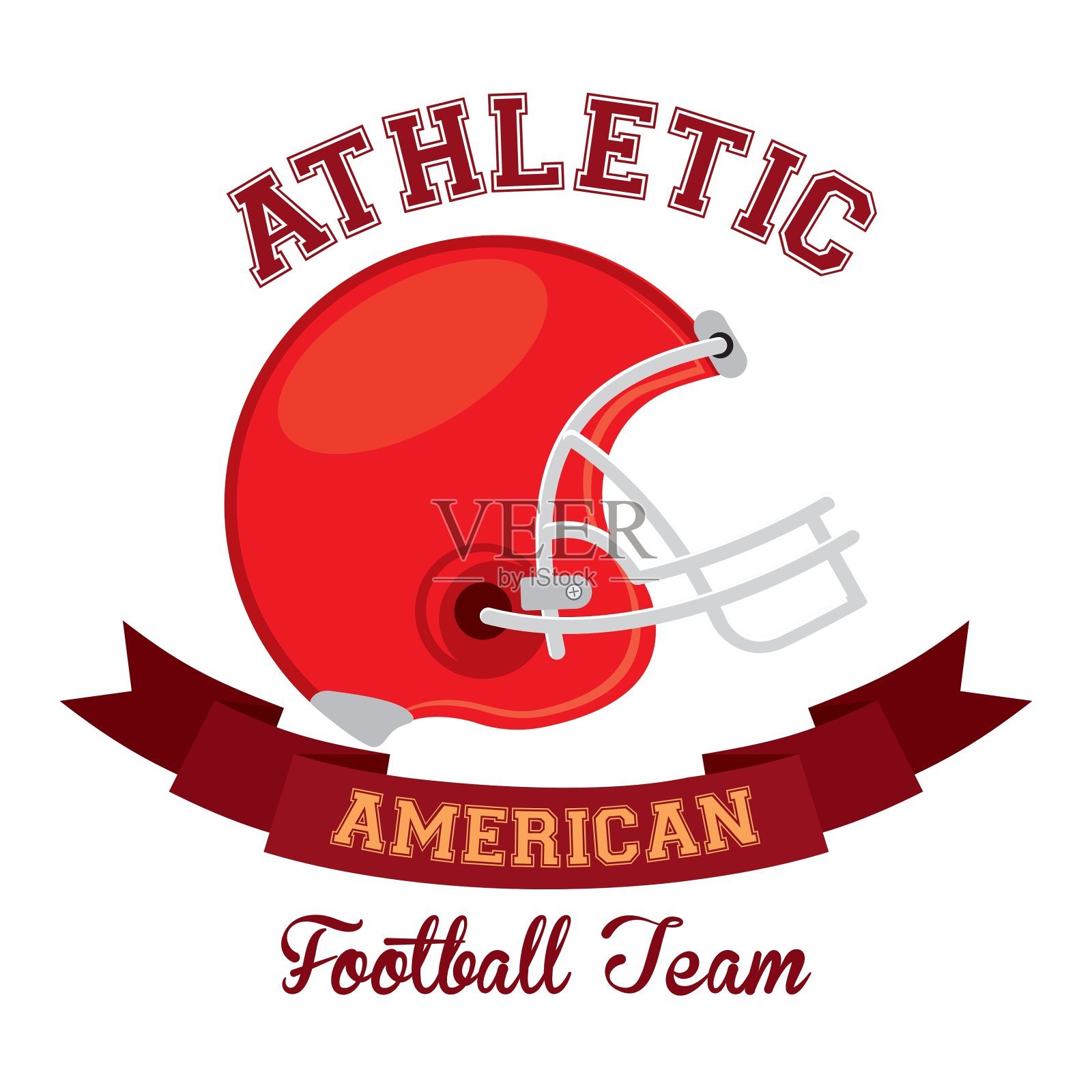 美式足球插画图片素材