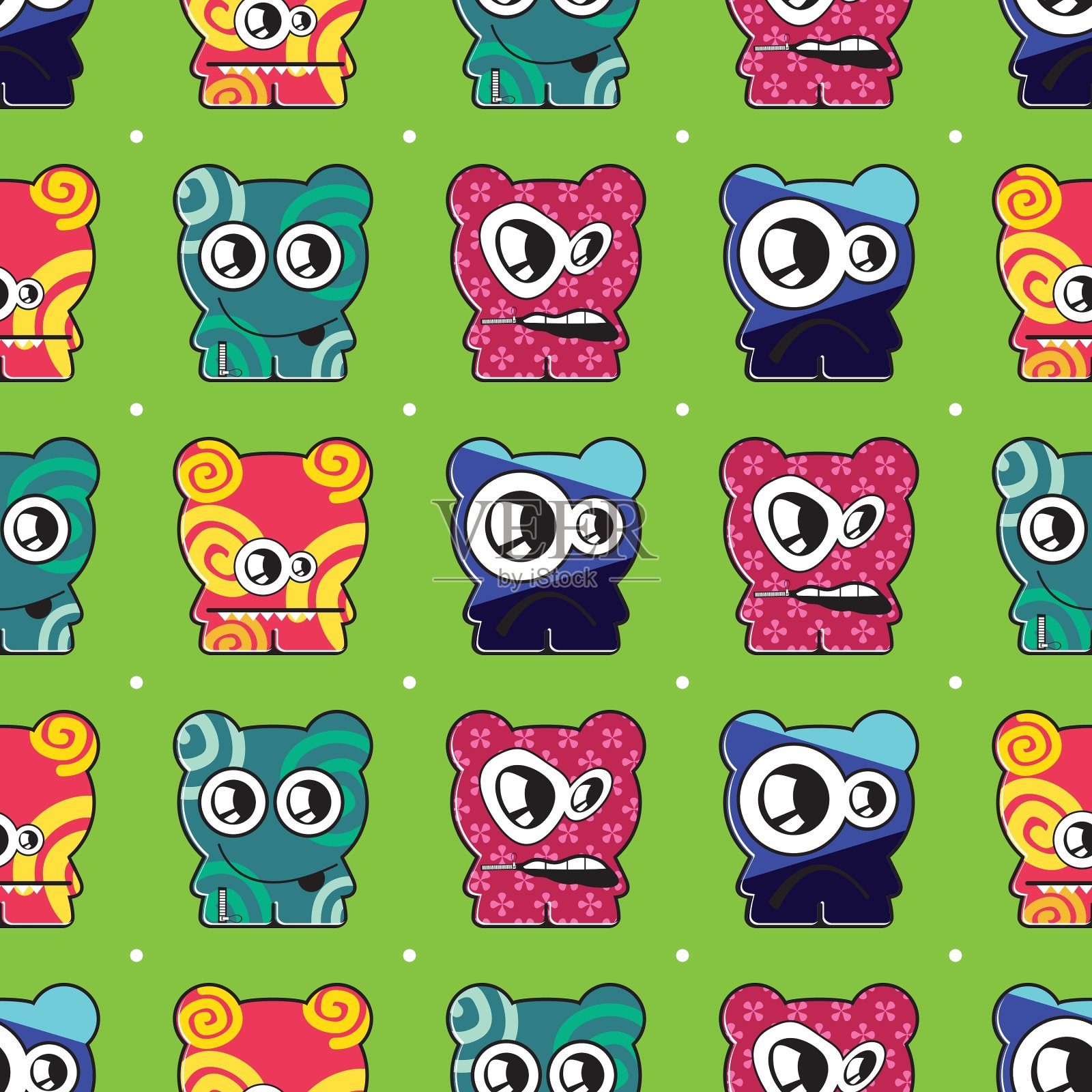 怪物插画图片素材