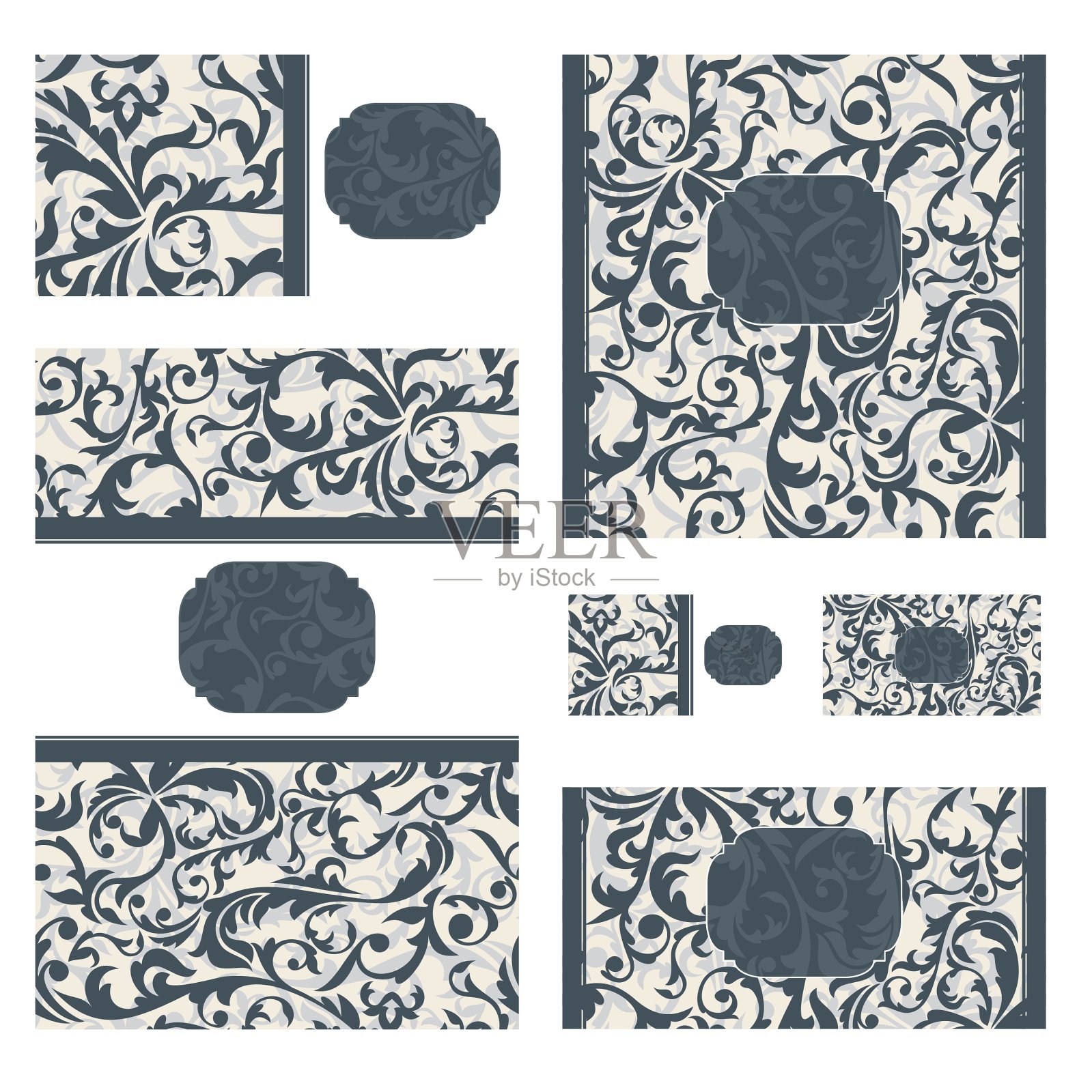 华丽的画面插画图片素材