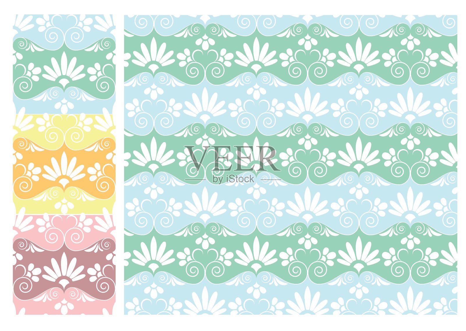 抽象无缝模式插画图片素材