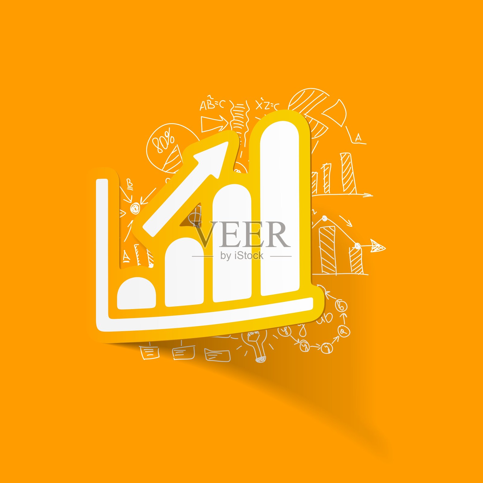 绘制业务公式图插画图片素材