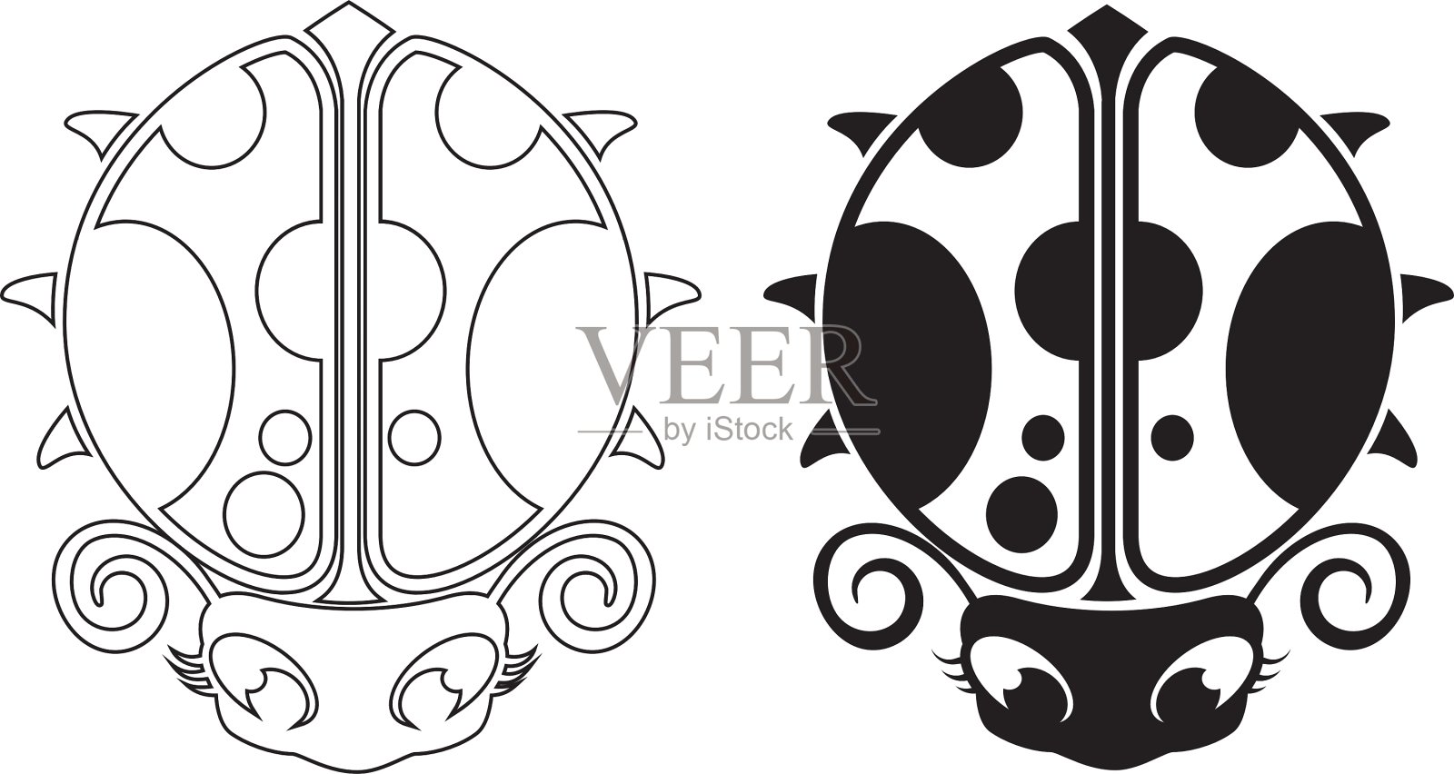 瓢虫插画图片素材