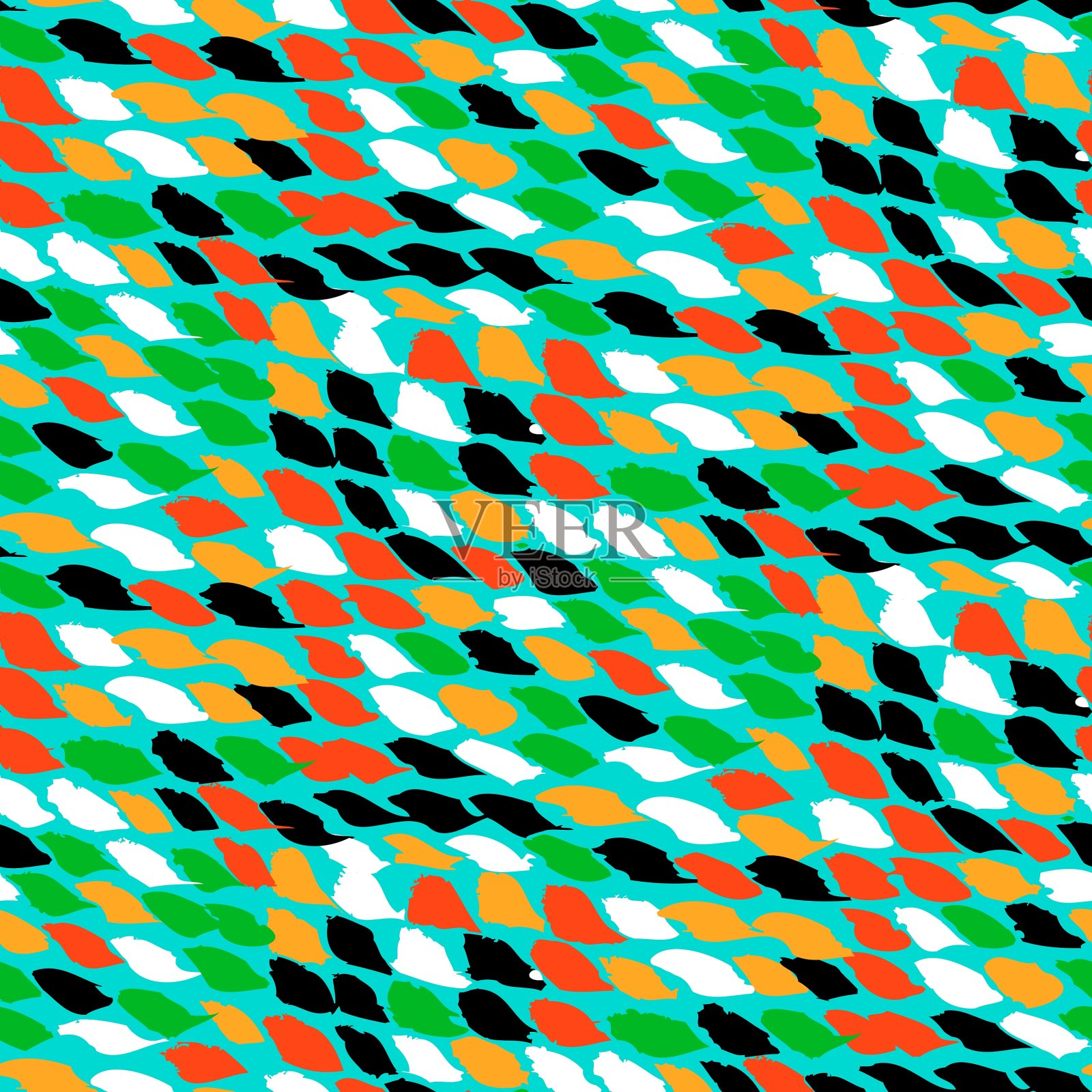 带有小刷子点的图案插画图片素材