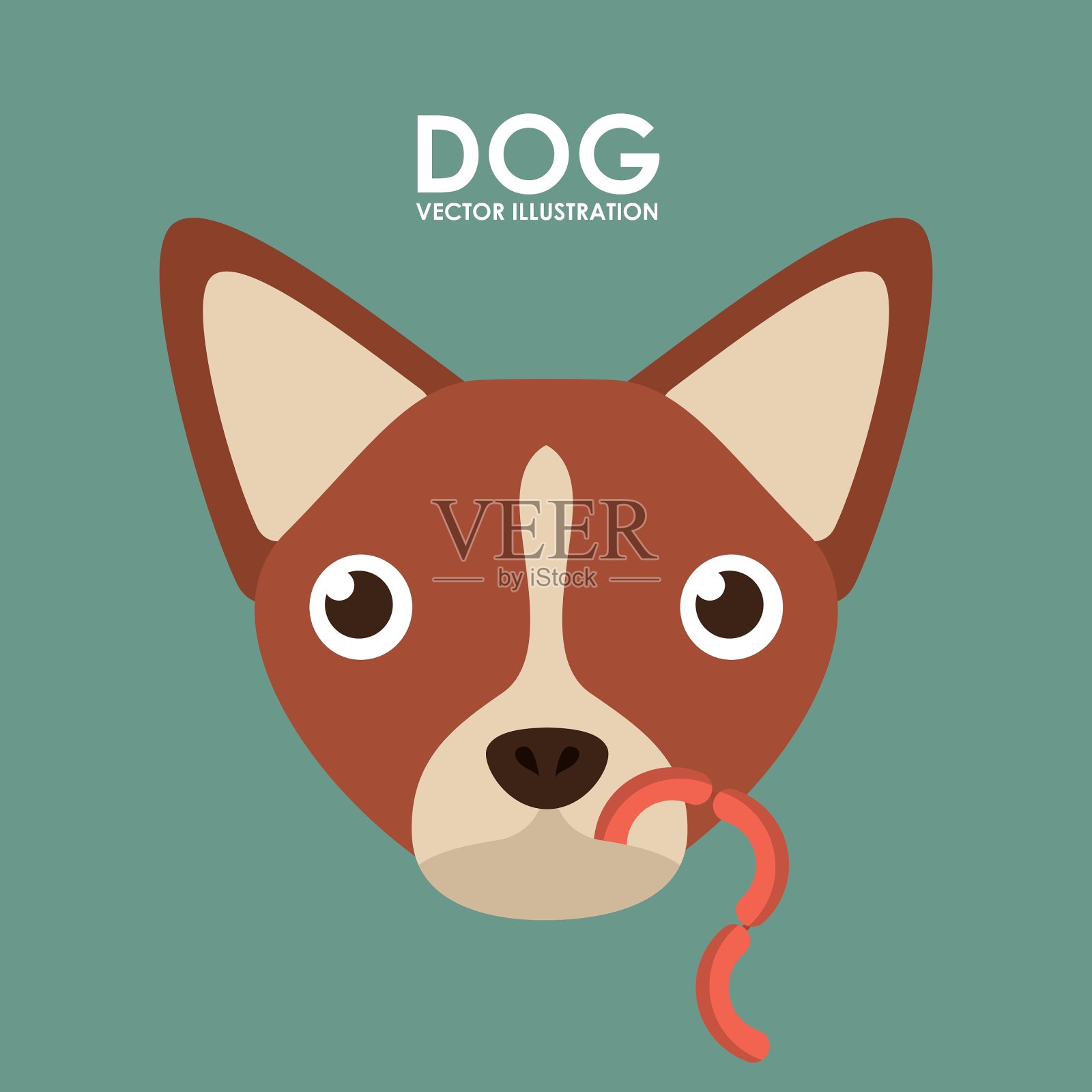 产品的狗插画图片素材