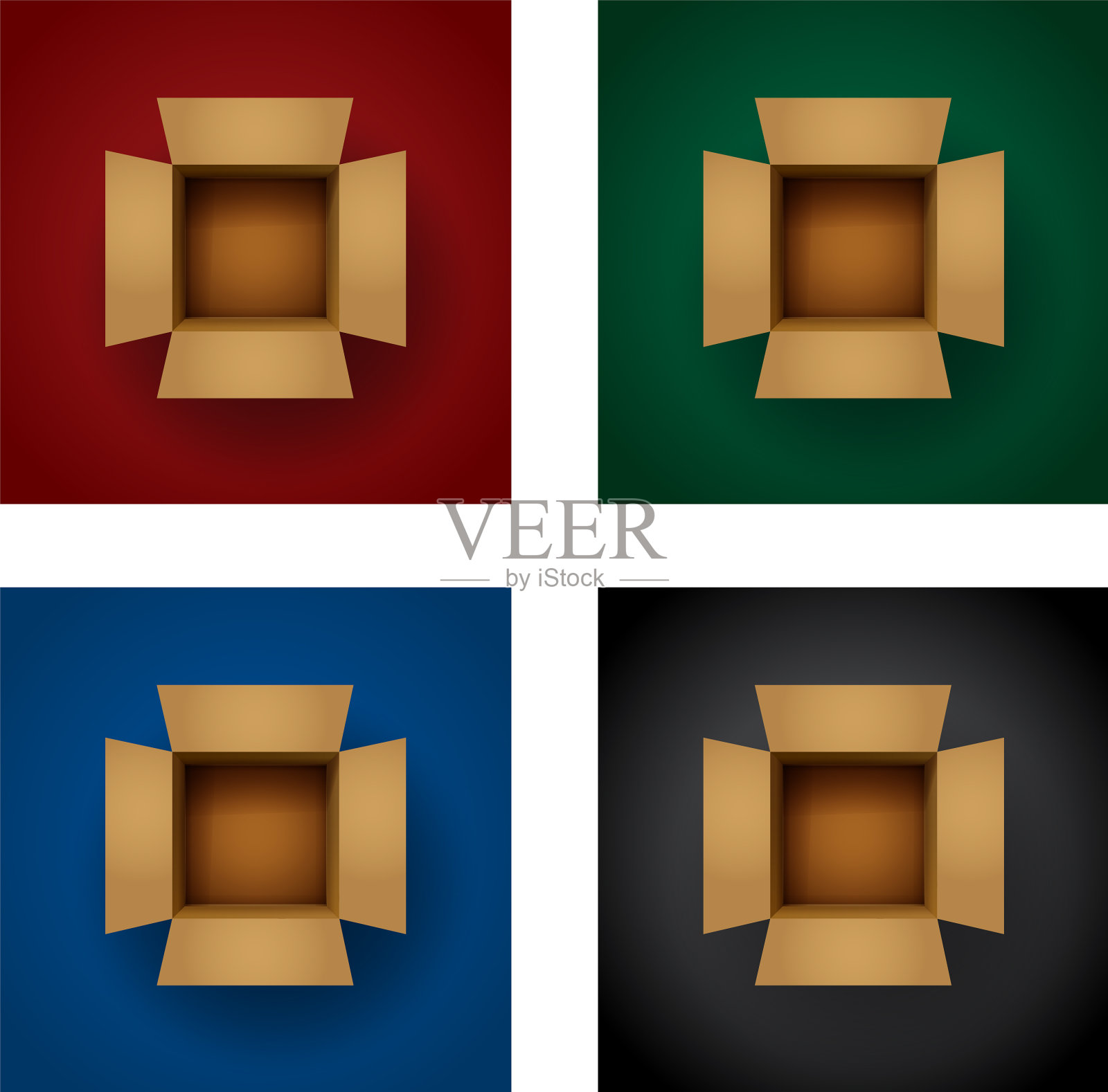 箱垂直设置插画图片素材