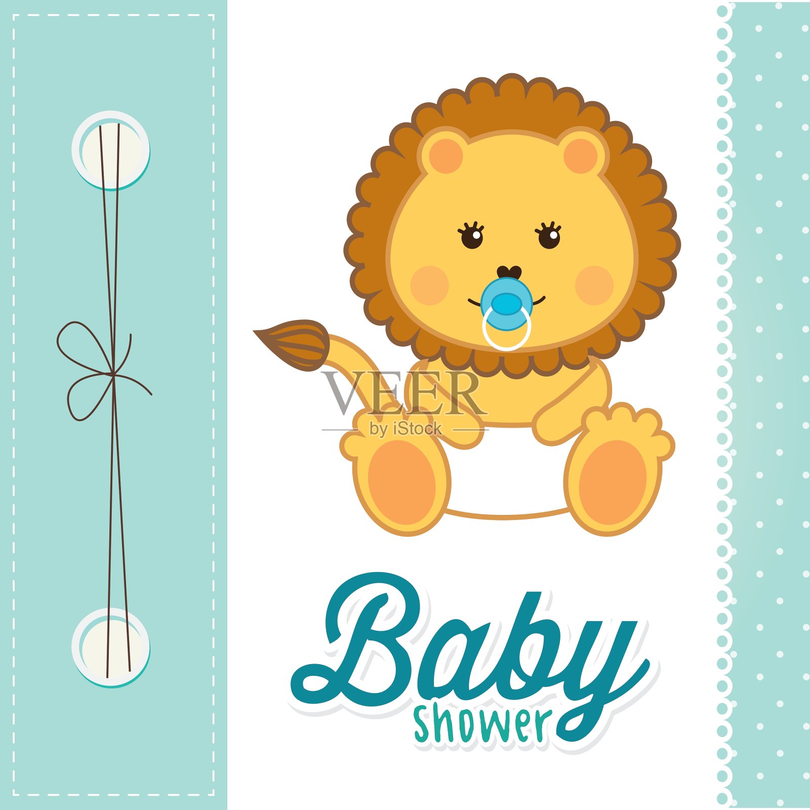 婴儿洗澡插画图片素材