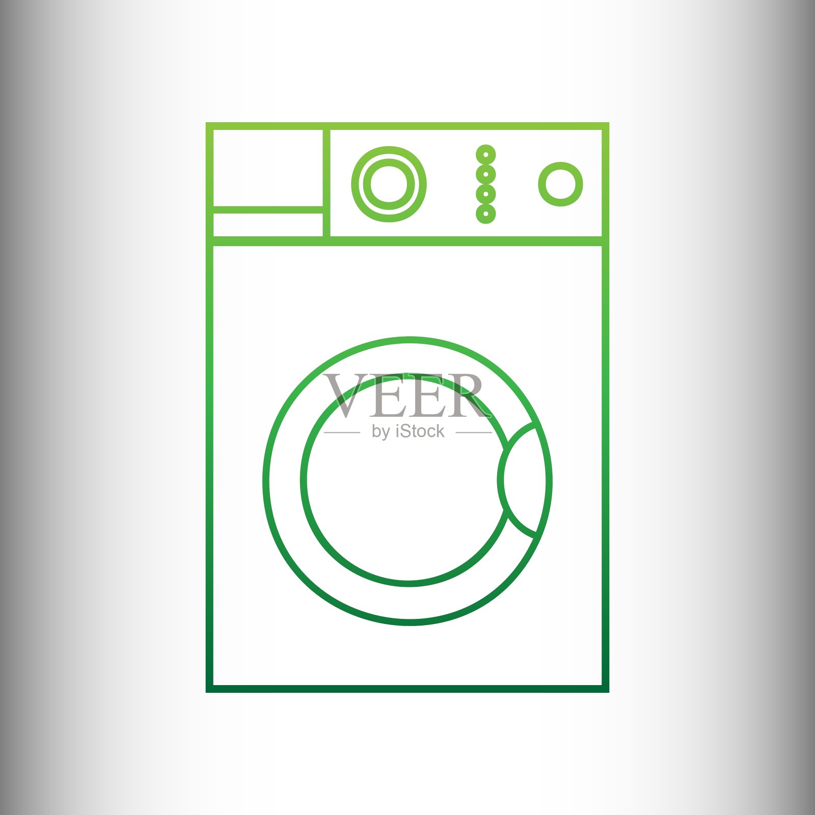 洗衣机的迹象图标素材