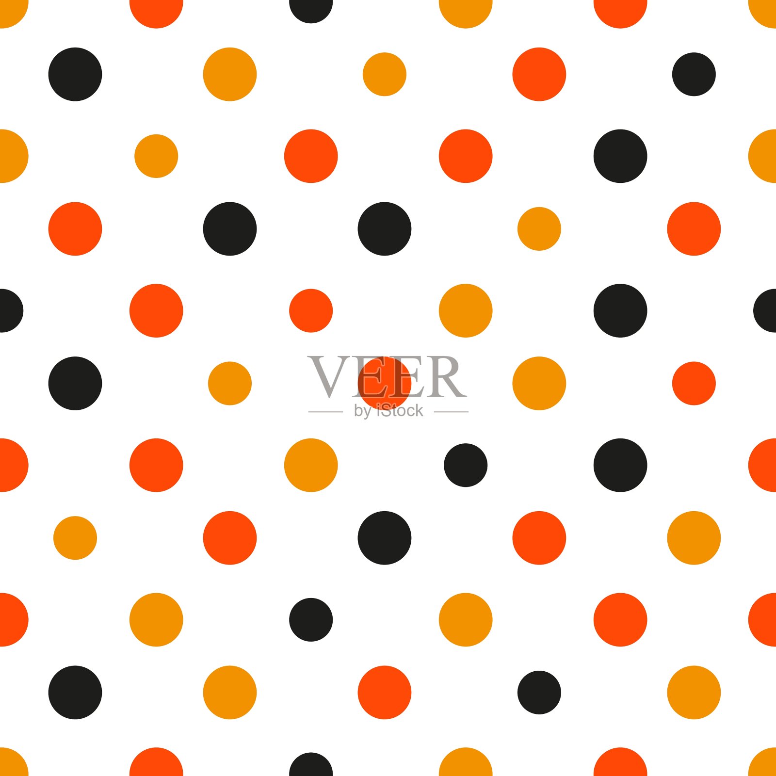 橙色圆点白色背景插画图片素材