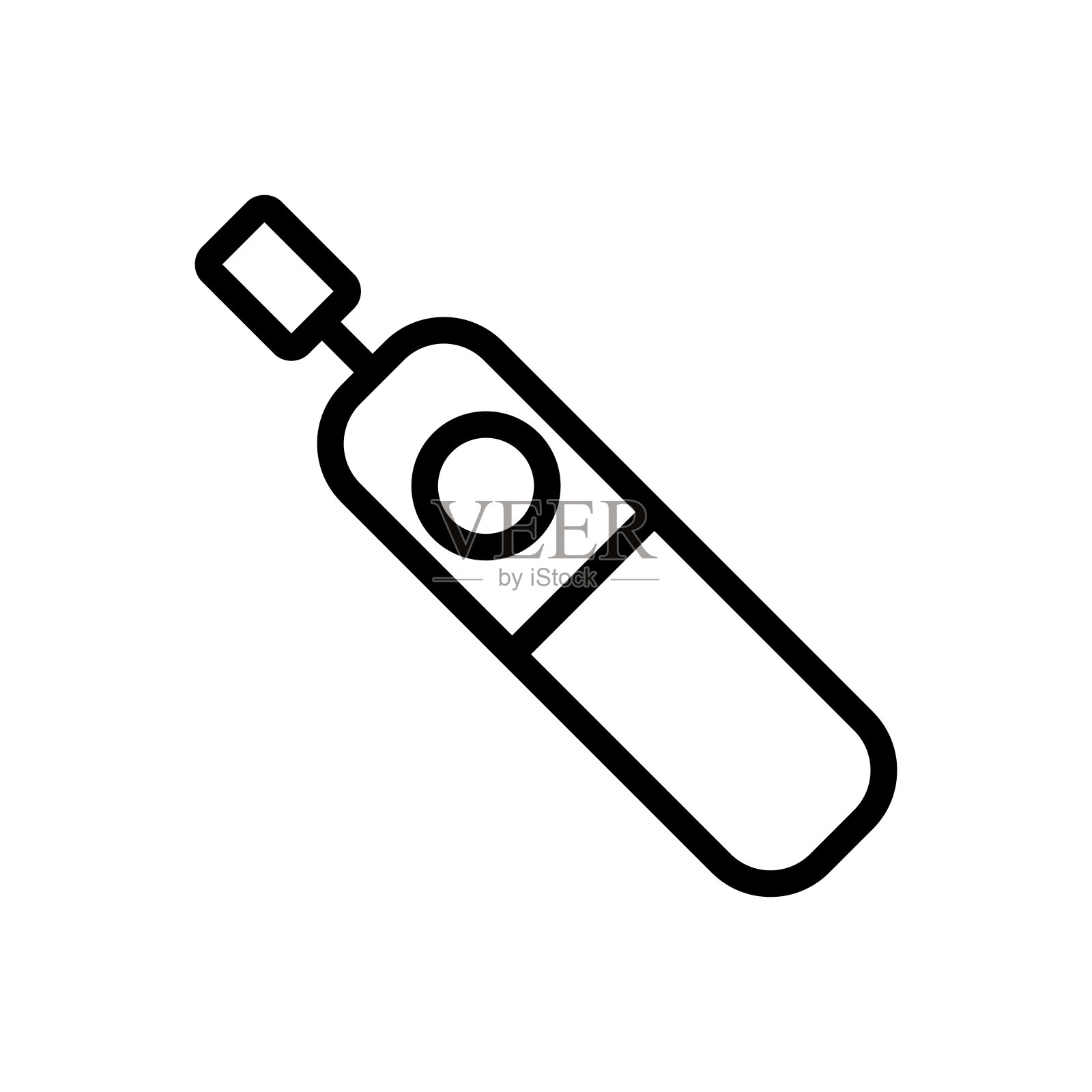 修饰磨床图标矢量轮廓插图插画图片素材