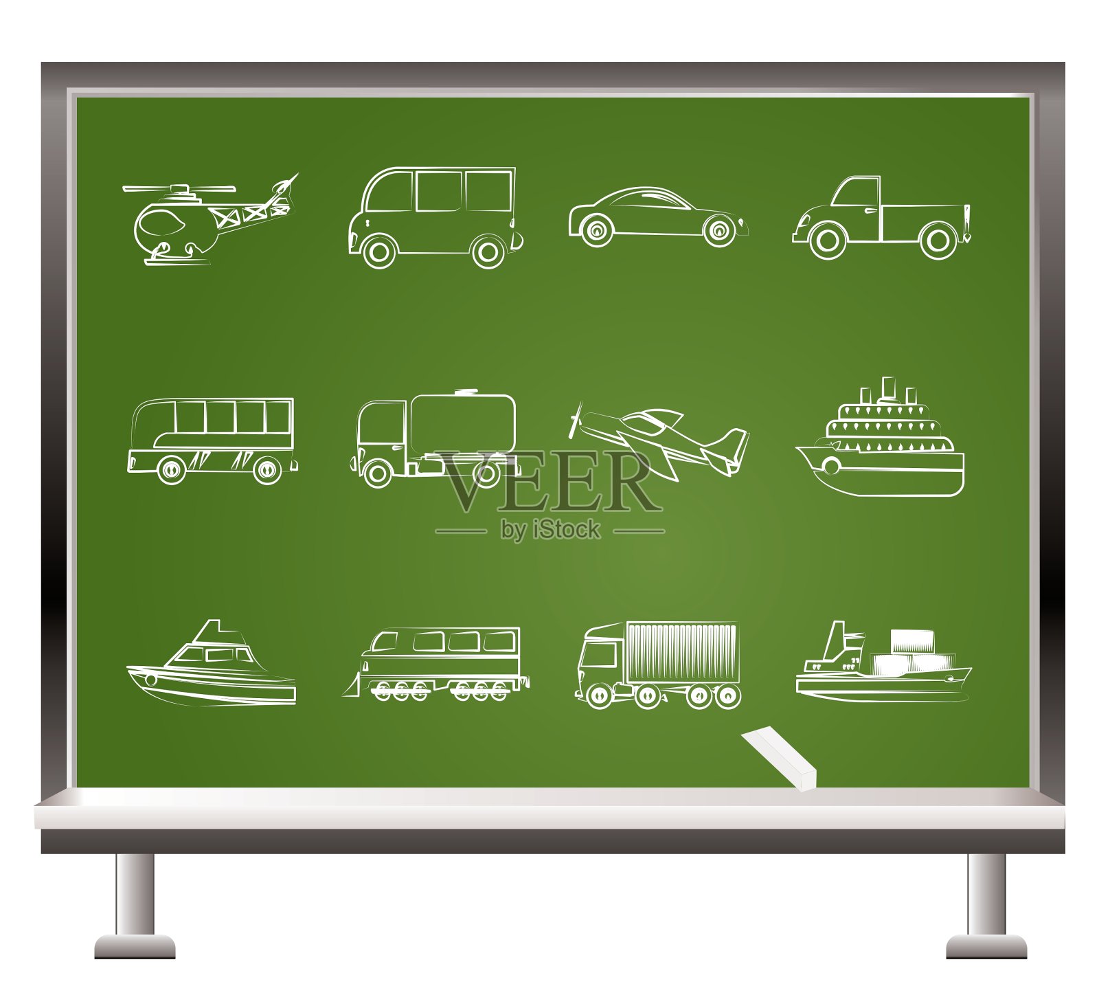 白垩运输插画图片素材