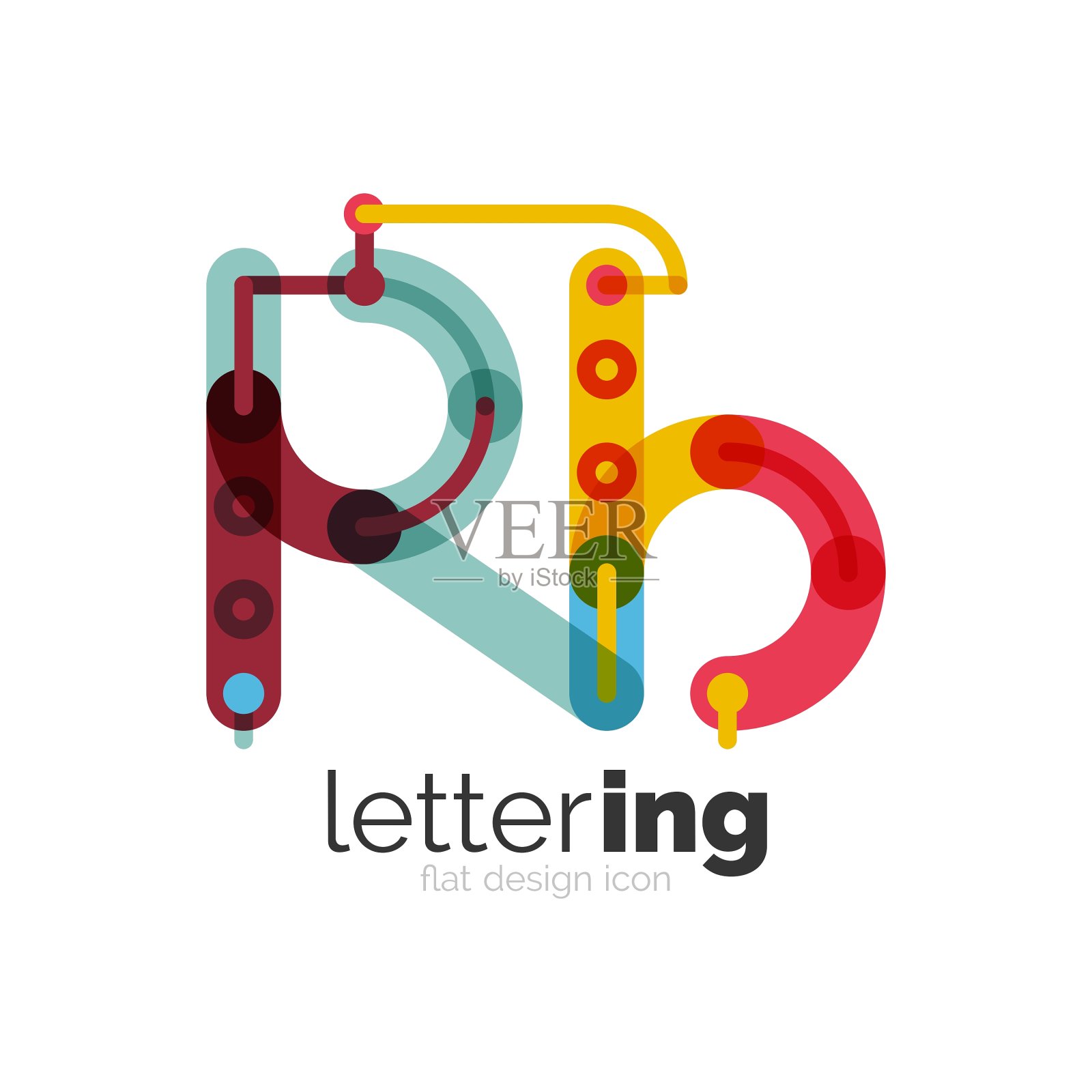 字母标志商业图标插画图片素材