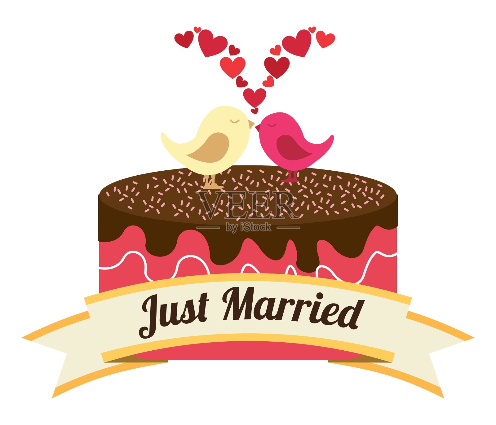 结婚蛋糕设计元素图片