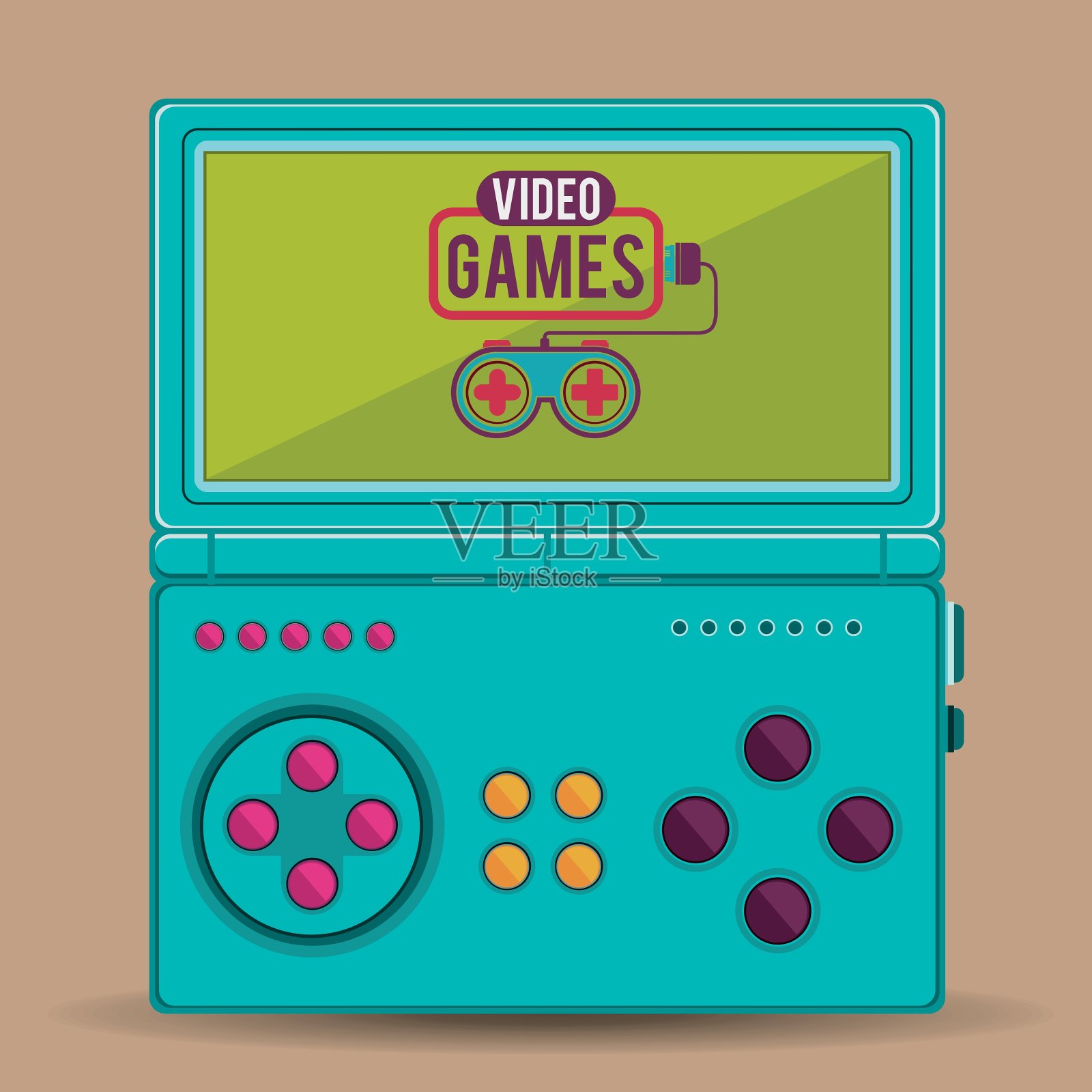 视频游戏设计插画图片素材