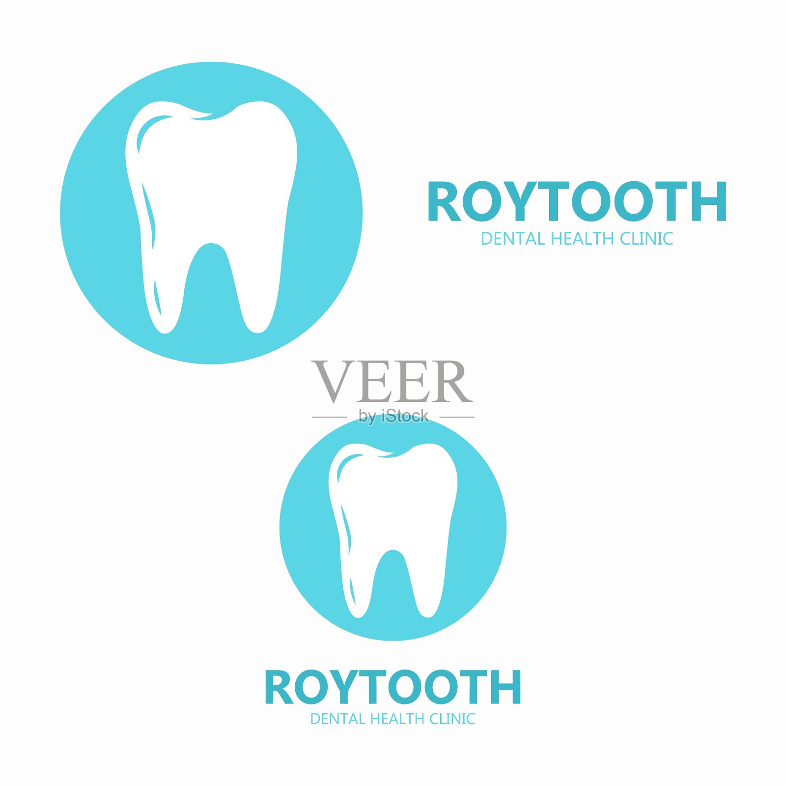 牙齿标志设计插画图片素材