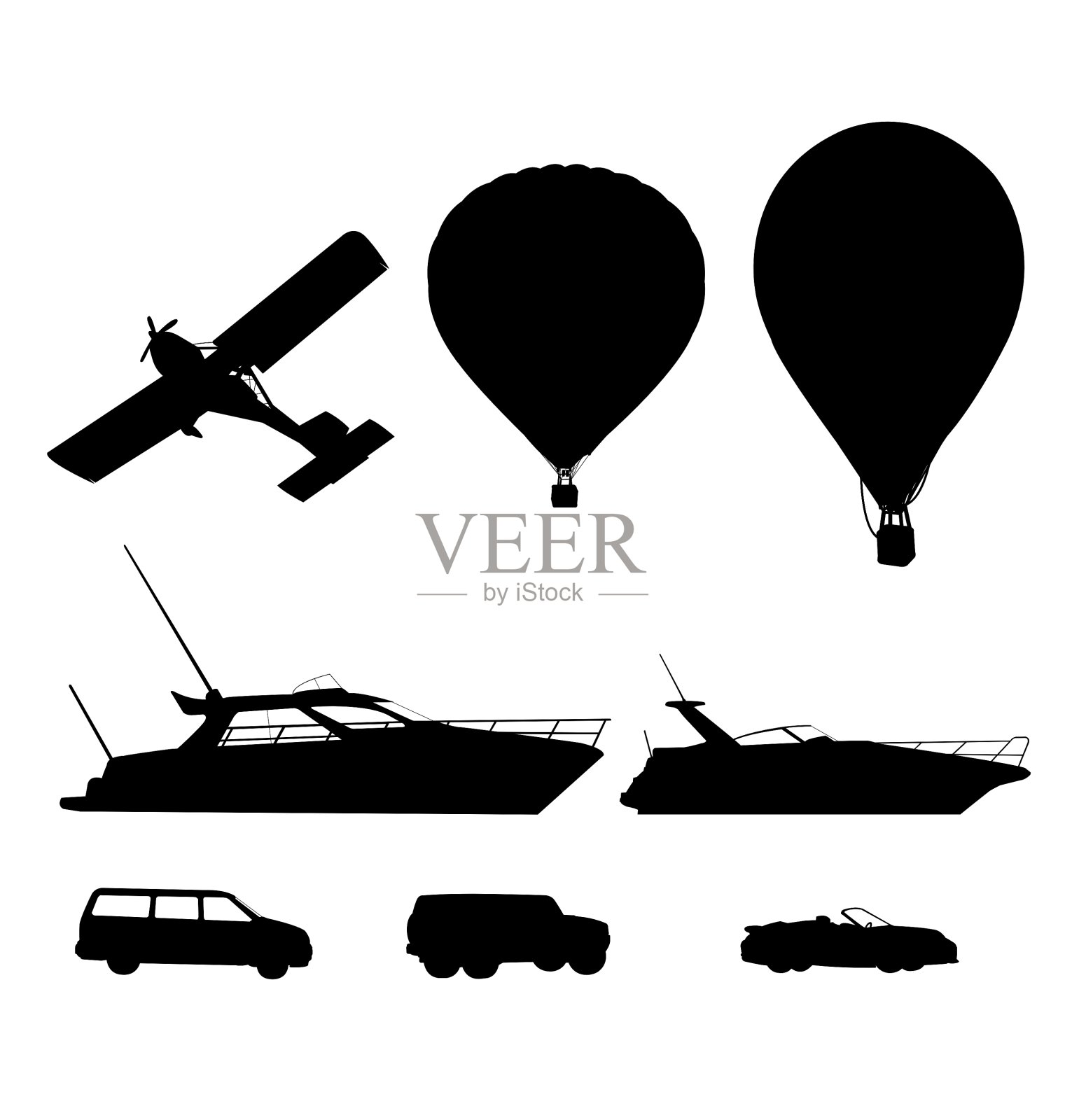 运输轮廓插画图片素材