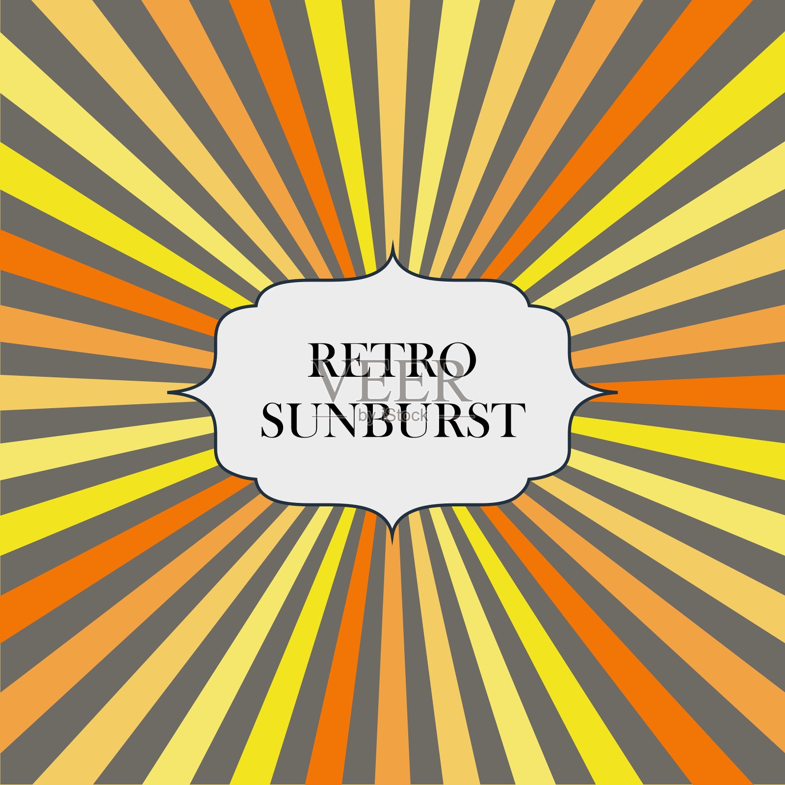 与复古日爆背景插画图片素材