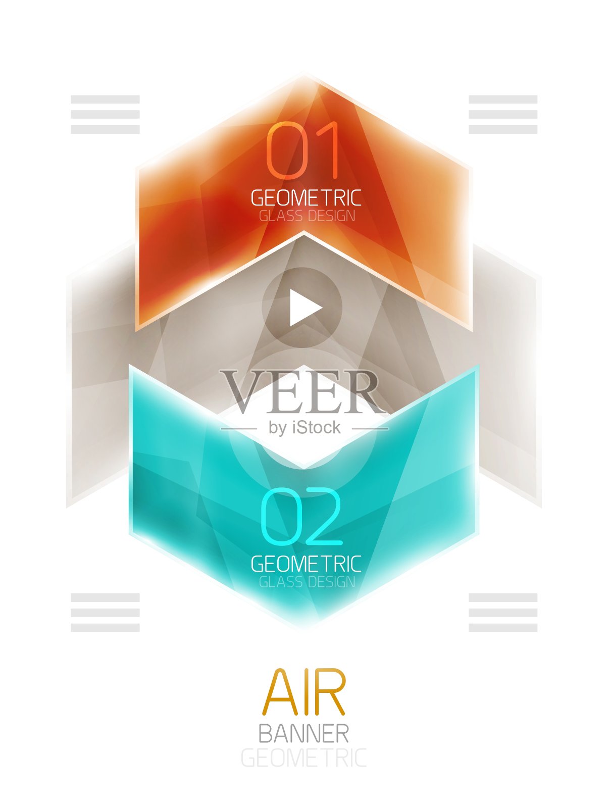 玻璃的箭设计元素图片