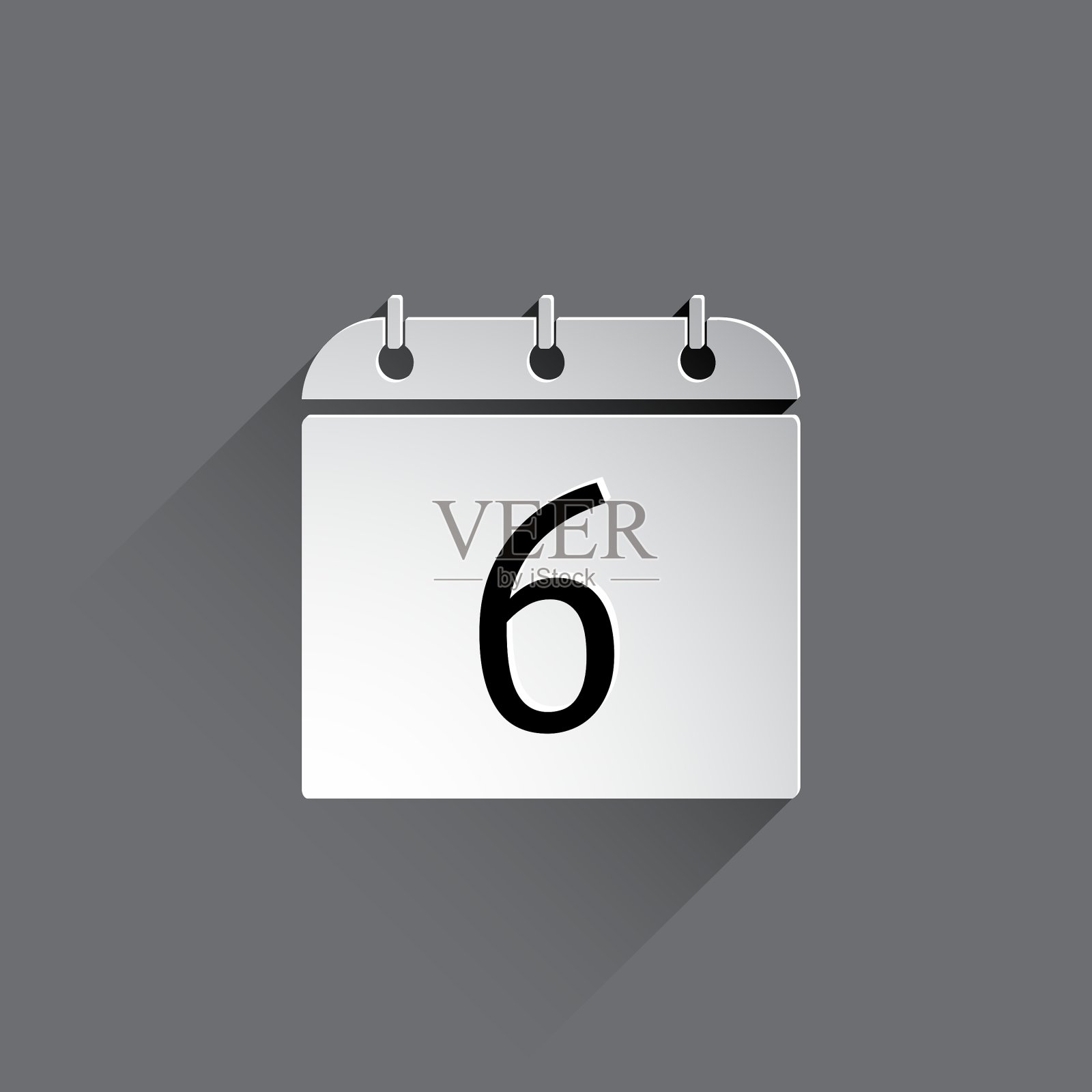 平的日历图标插画图片素材