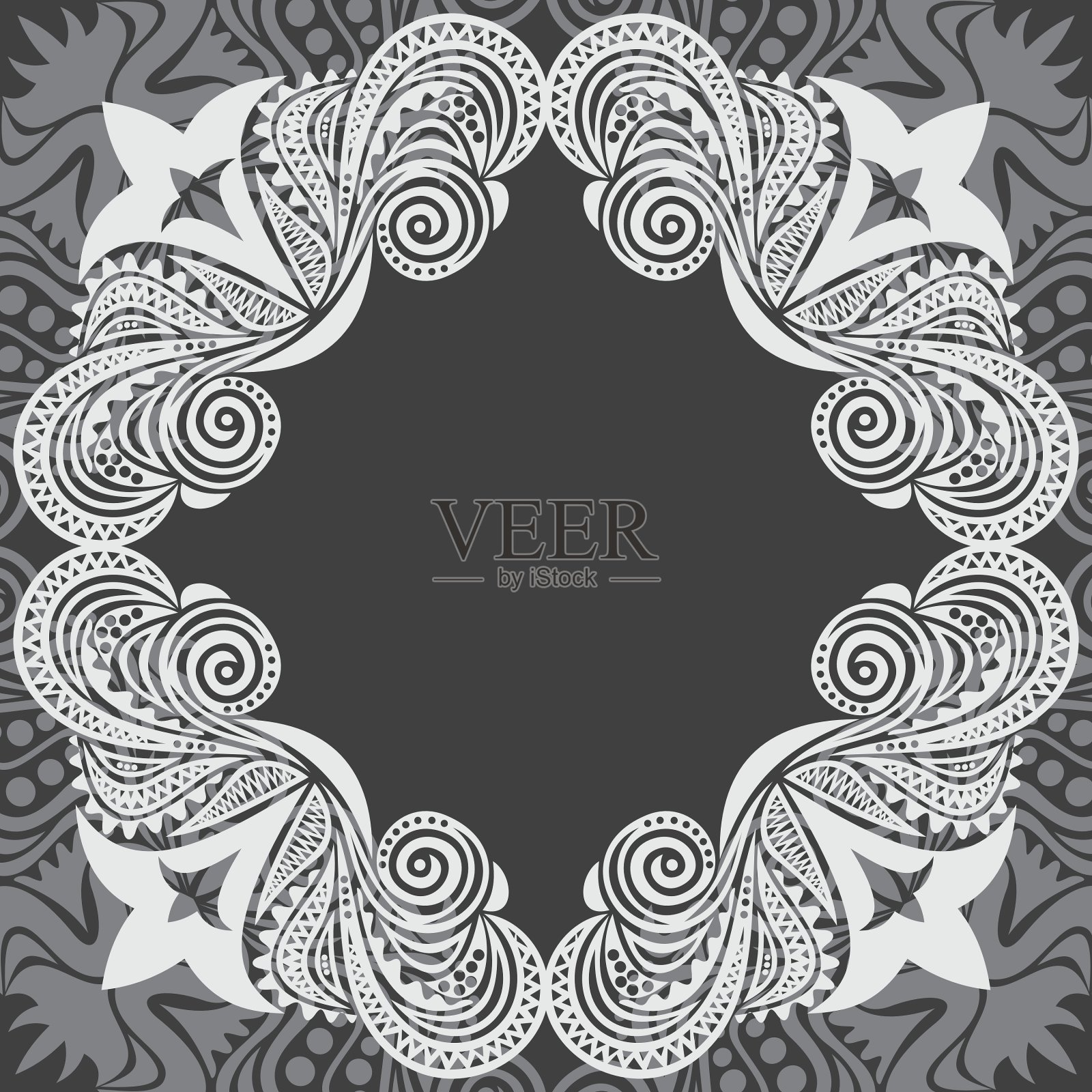 植物自然格局背景插画图片素材