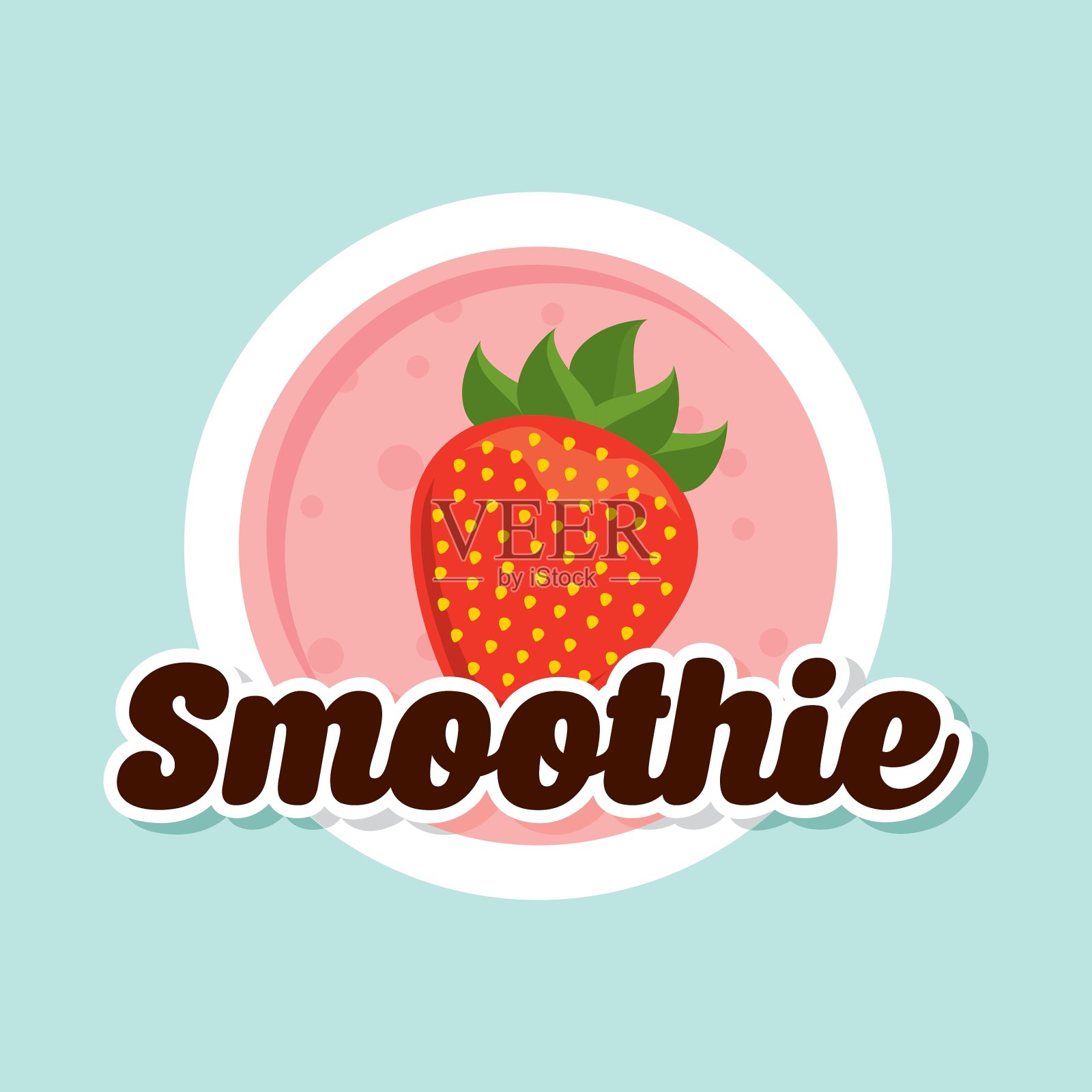 水果冰沙插画图片素材