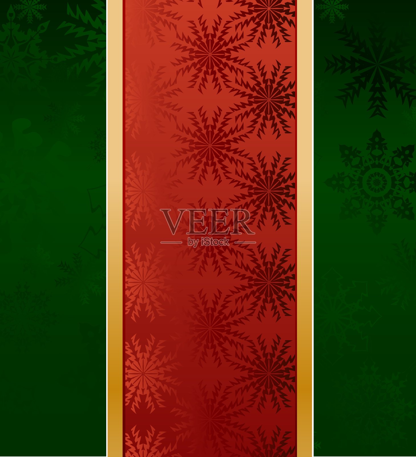 绿色圣诞背景插画图片素材