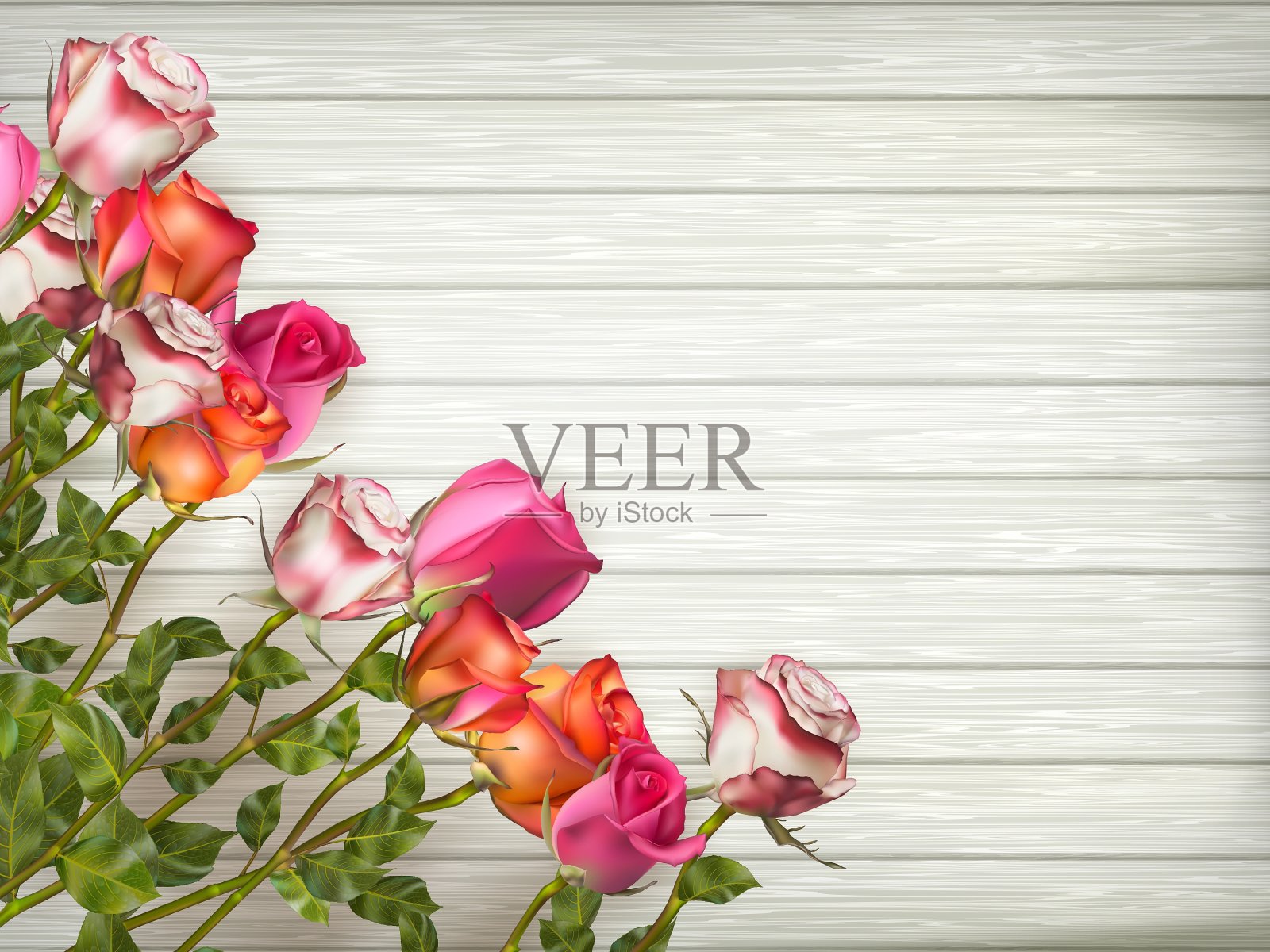 婚礼邀请卡EPS 10插画图片素材