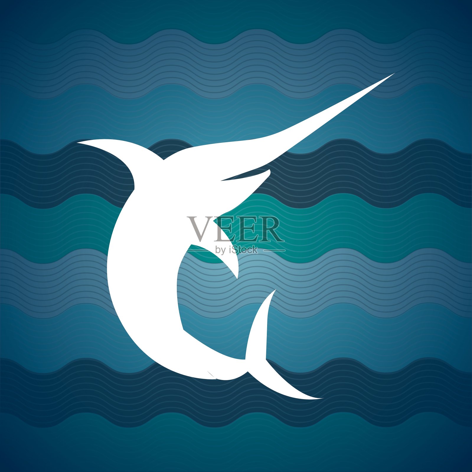 钓鱼图标插画图片素材