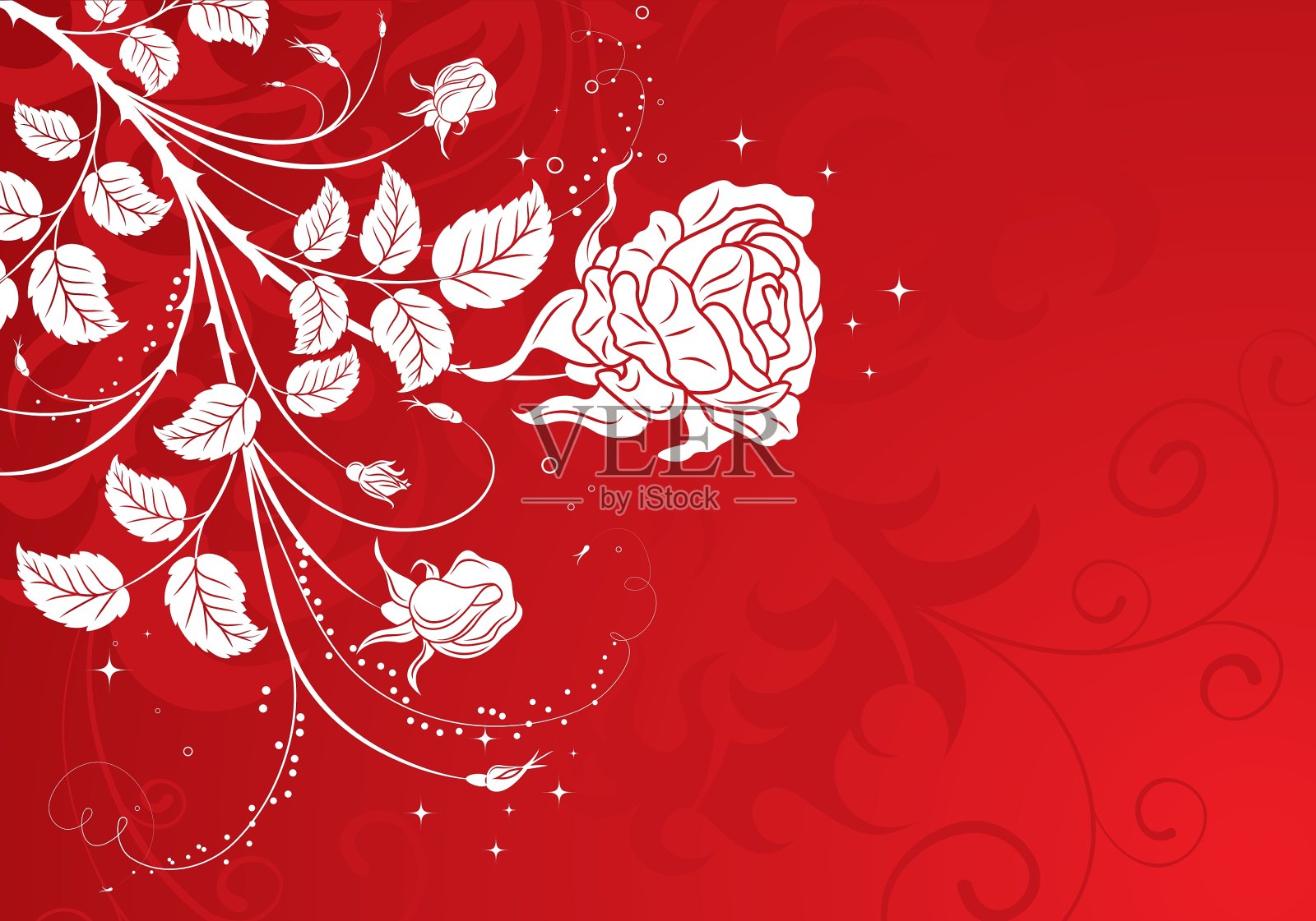 花的背景插画图片素材