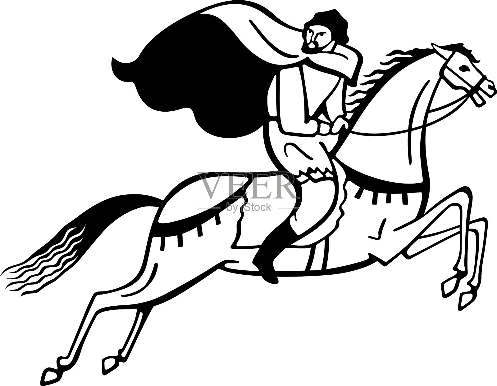 骑手插画图片素材