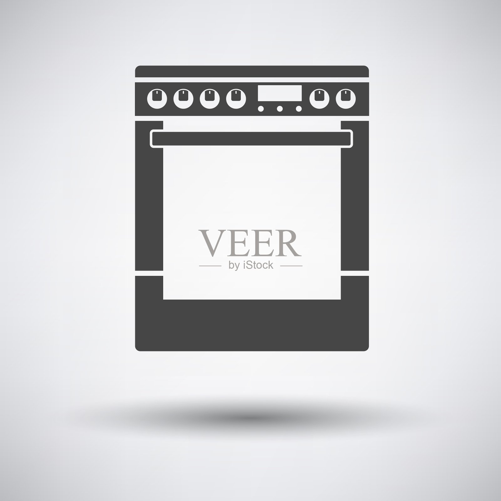 厨房主炉单元图标插画图片素材