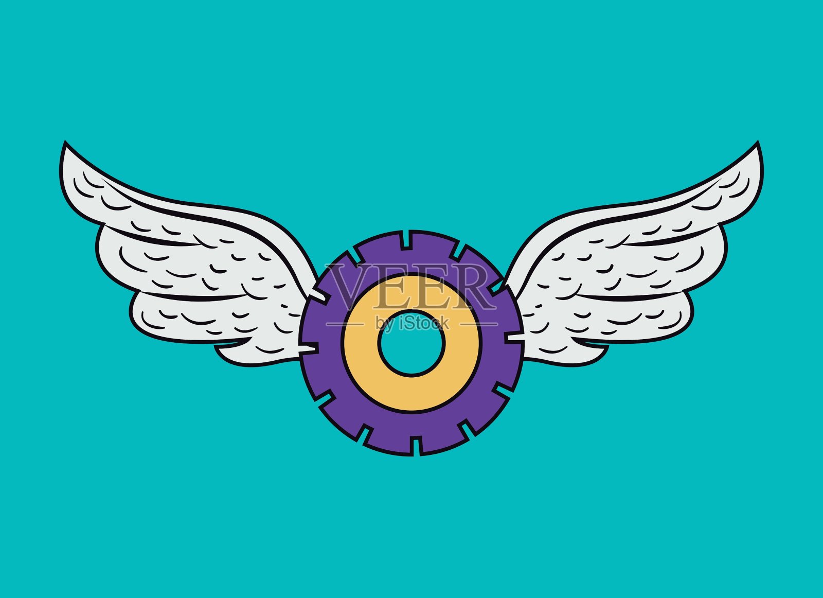 齿轮世界设计插画图片素材