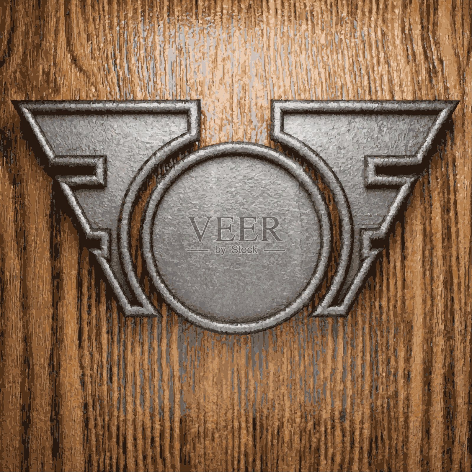 金属和木材背景插画图片素材