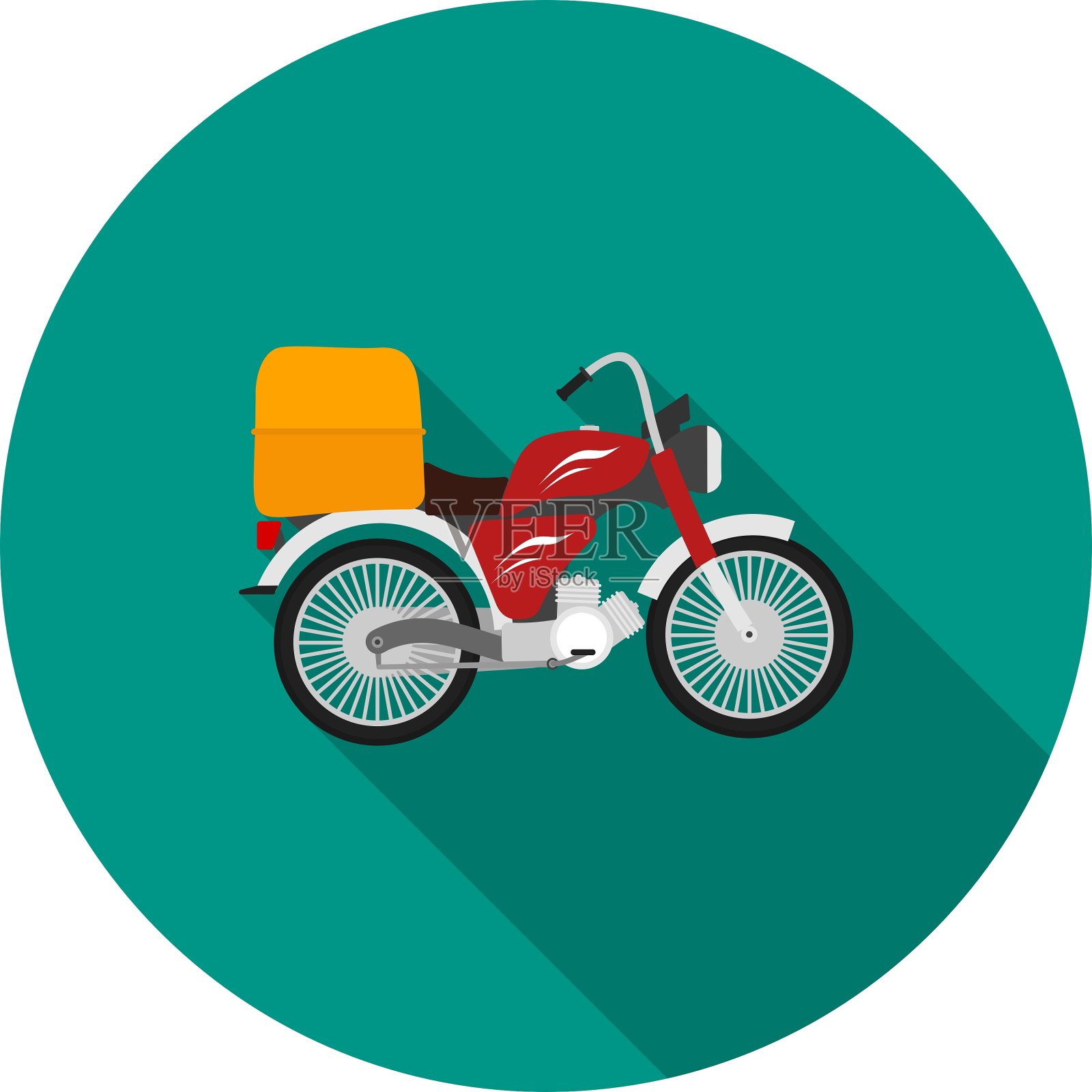 摩托车插画图片素材