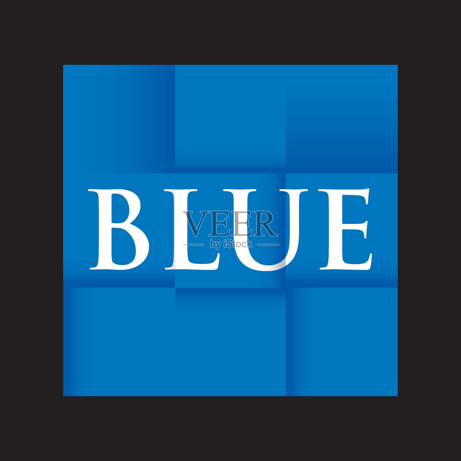 蓝色背景纸插画图片素材