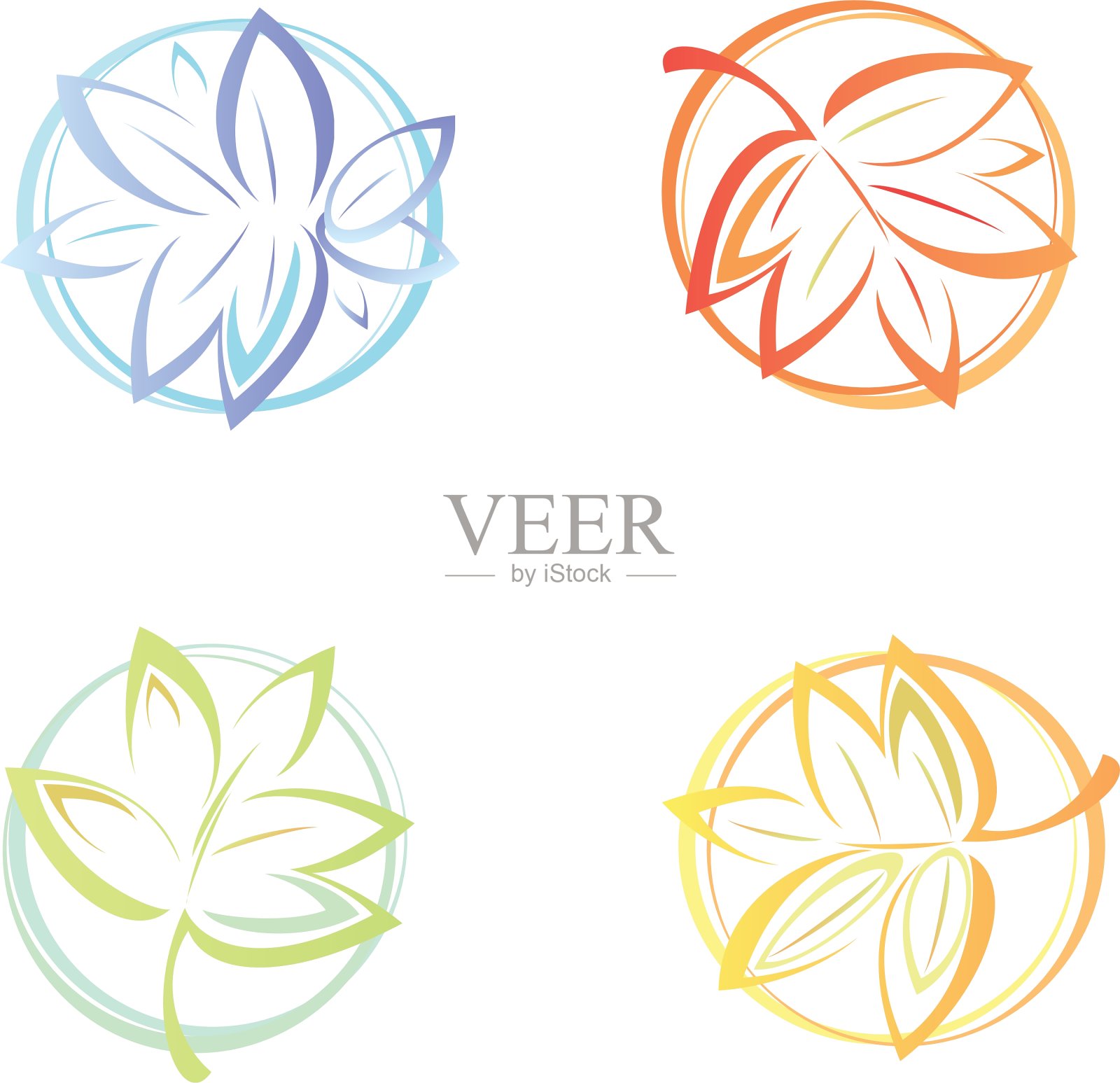 冬天春天夏天秋天插画图片素材