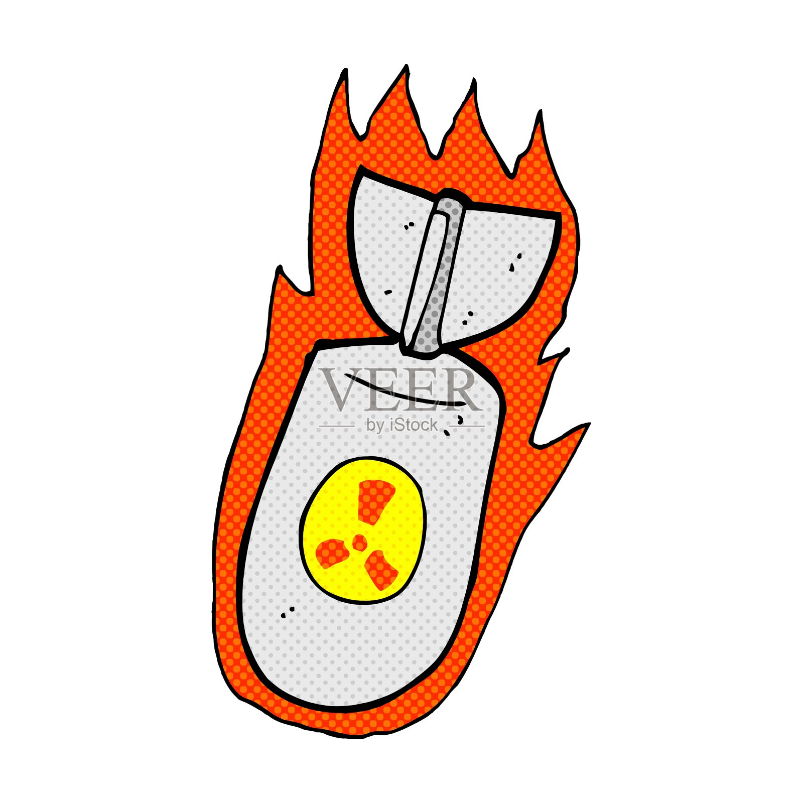 卡通原子弹设计元素图片