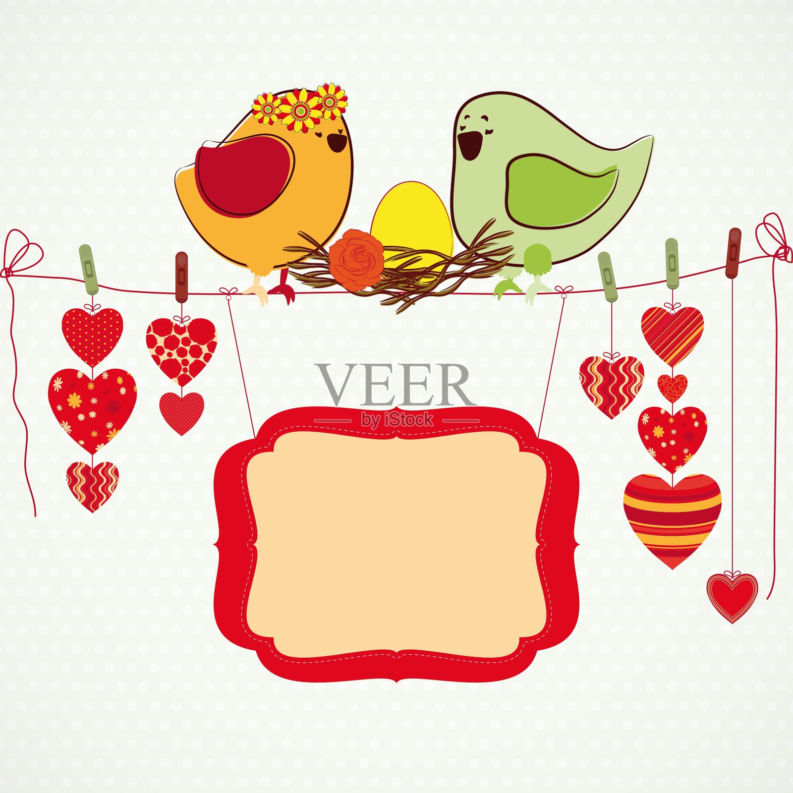 爱的夫妻设计模板素材