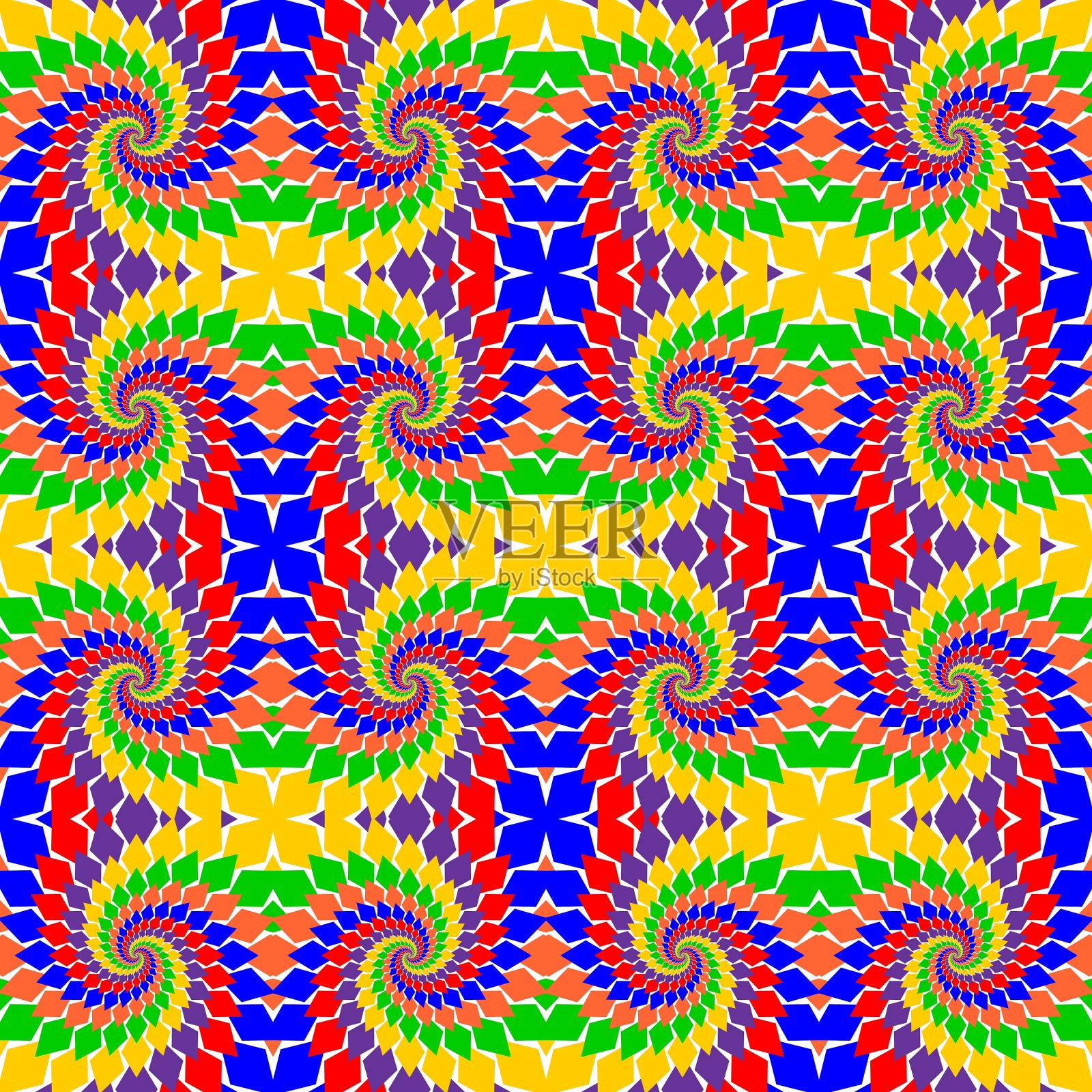 设计无缝多色抽象图案插画图片素材