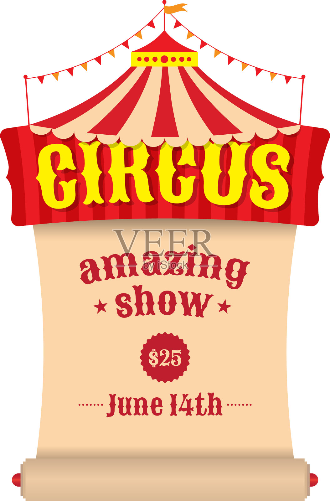 马戏团插画图片素材