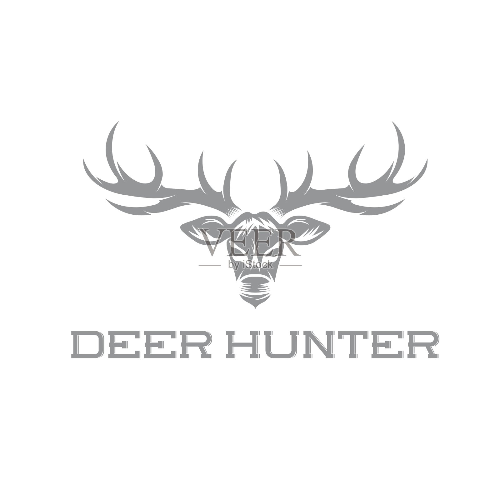 猎鹿人设计模板插画图片素材