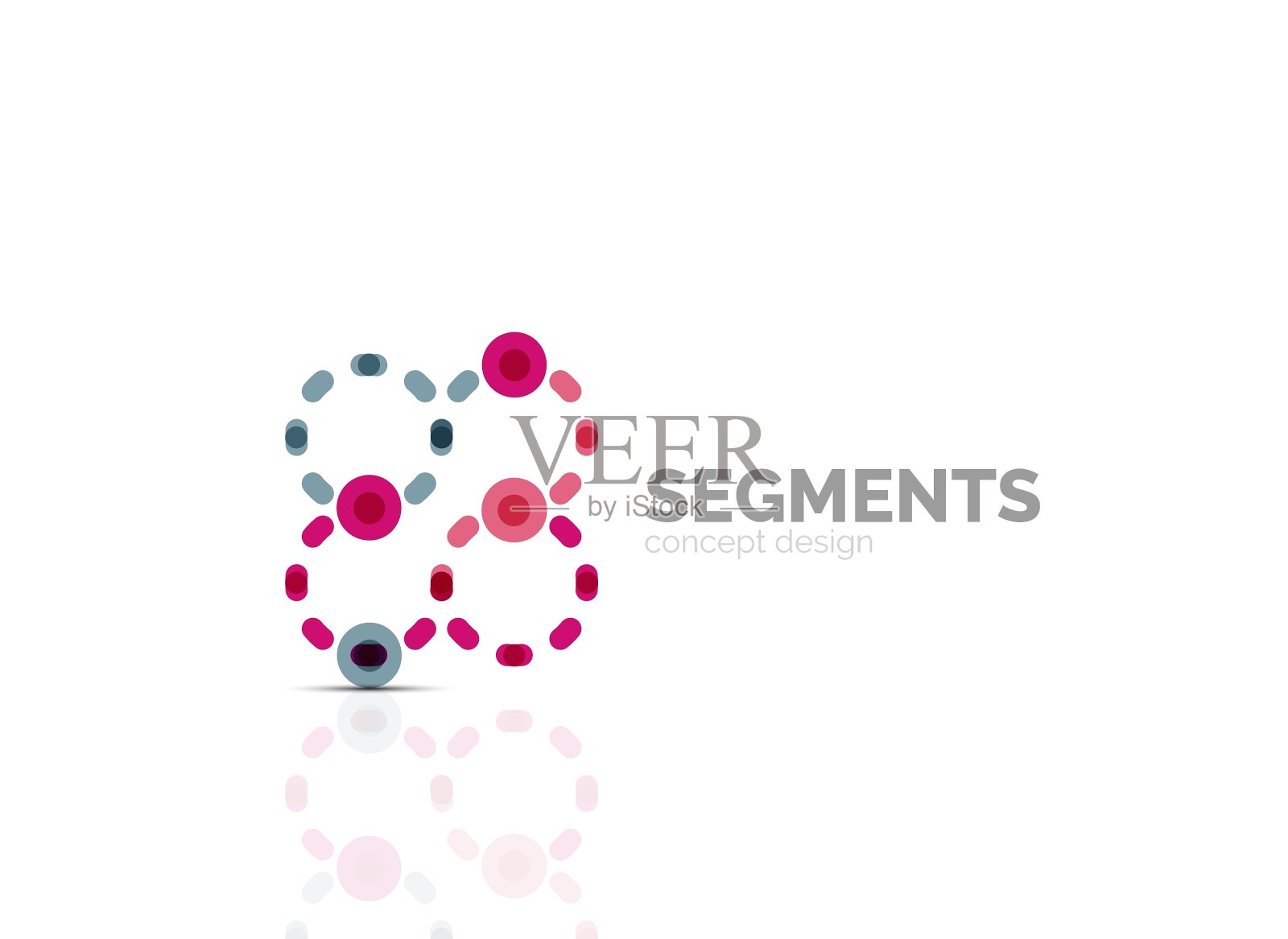 轮廓最小抽象几何标志插画图片素材