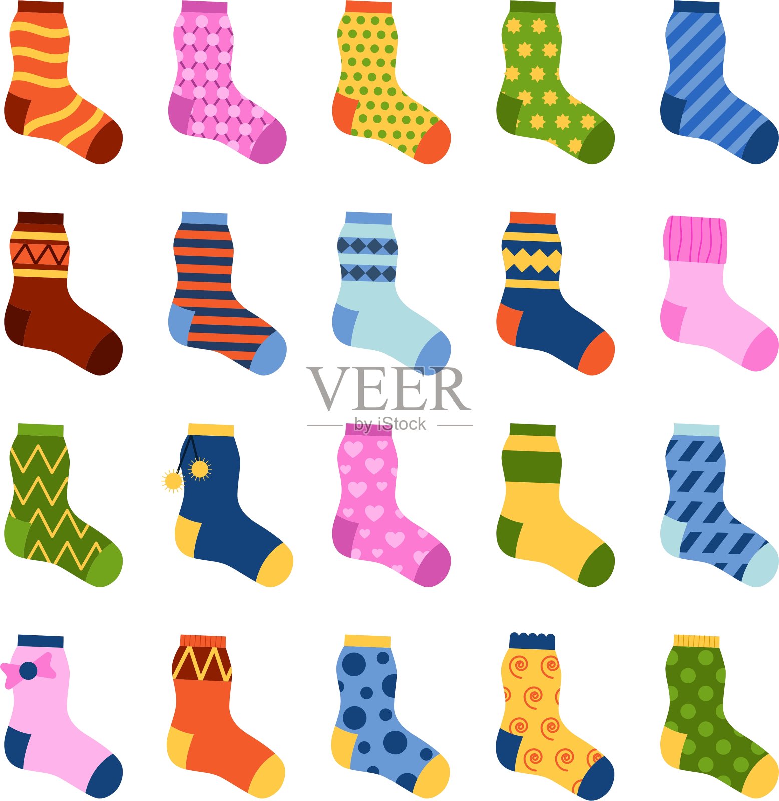 袜子插画图片素材