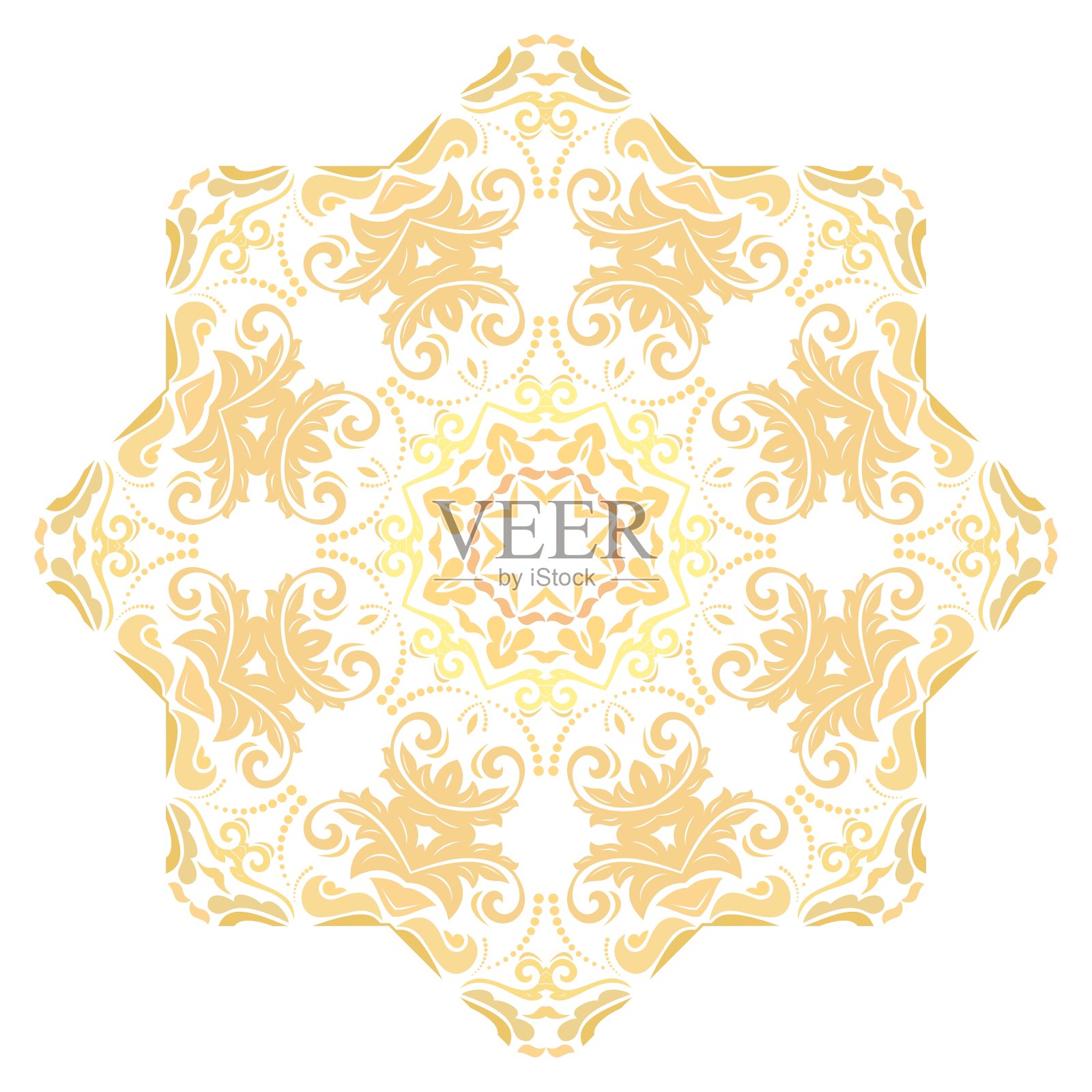 东方抽象模式插画图片素材