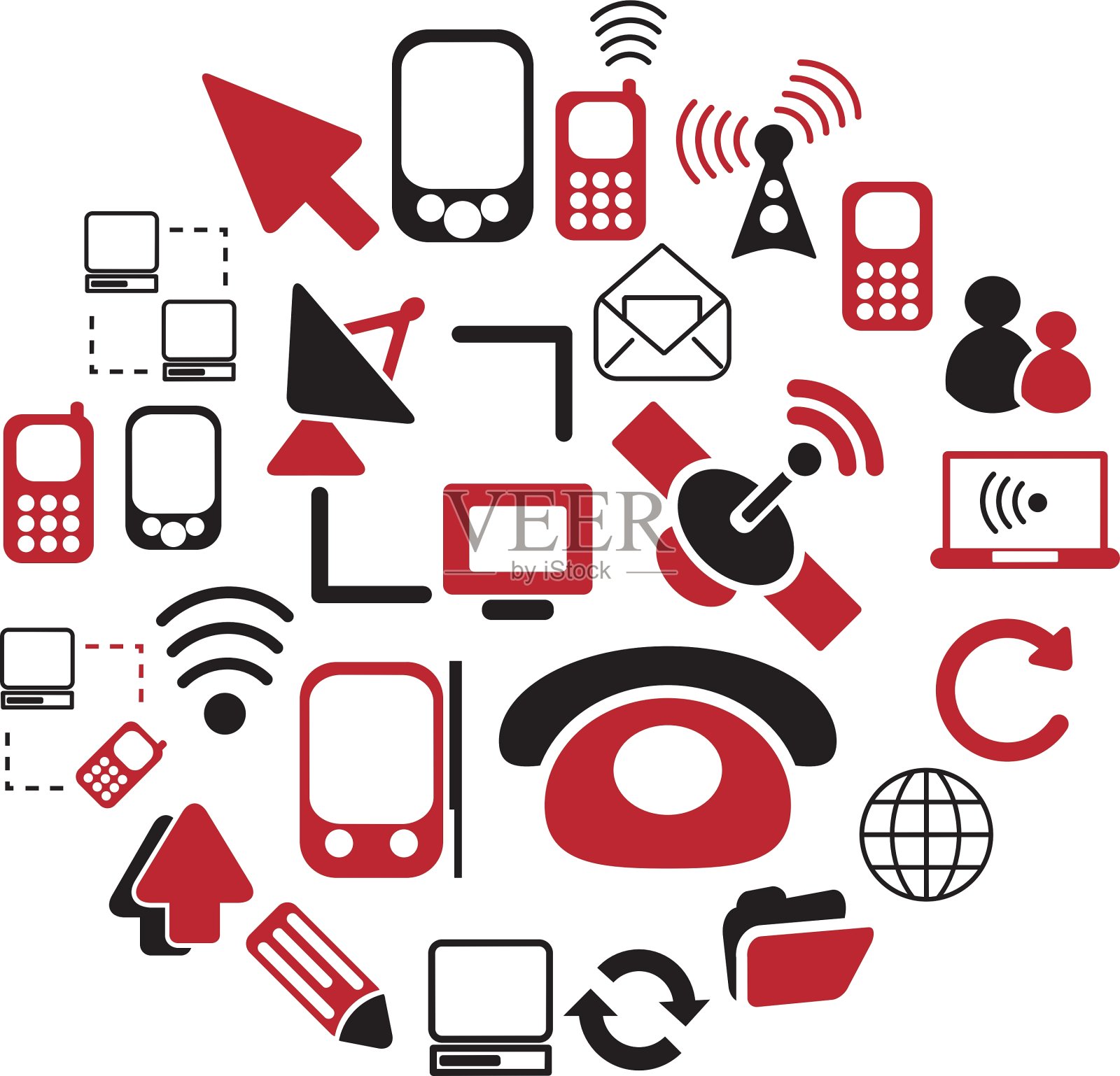 通讯按钮图标素材