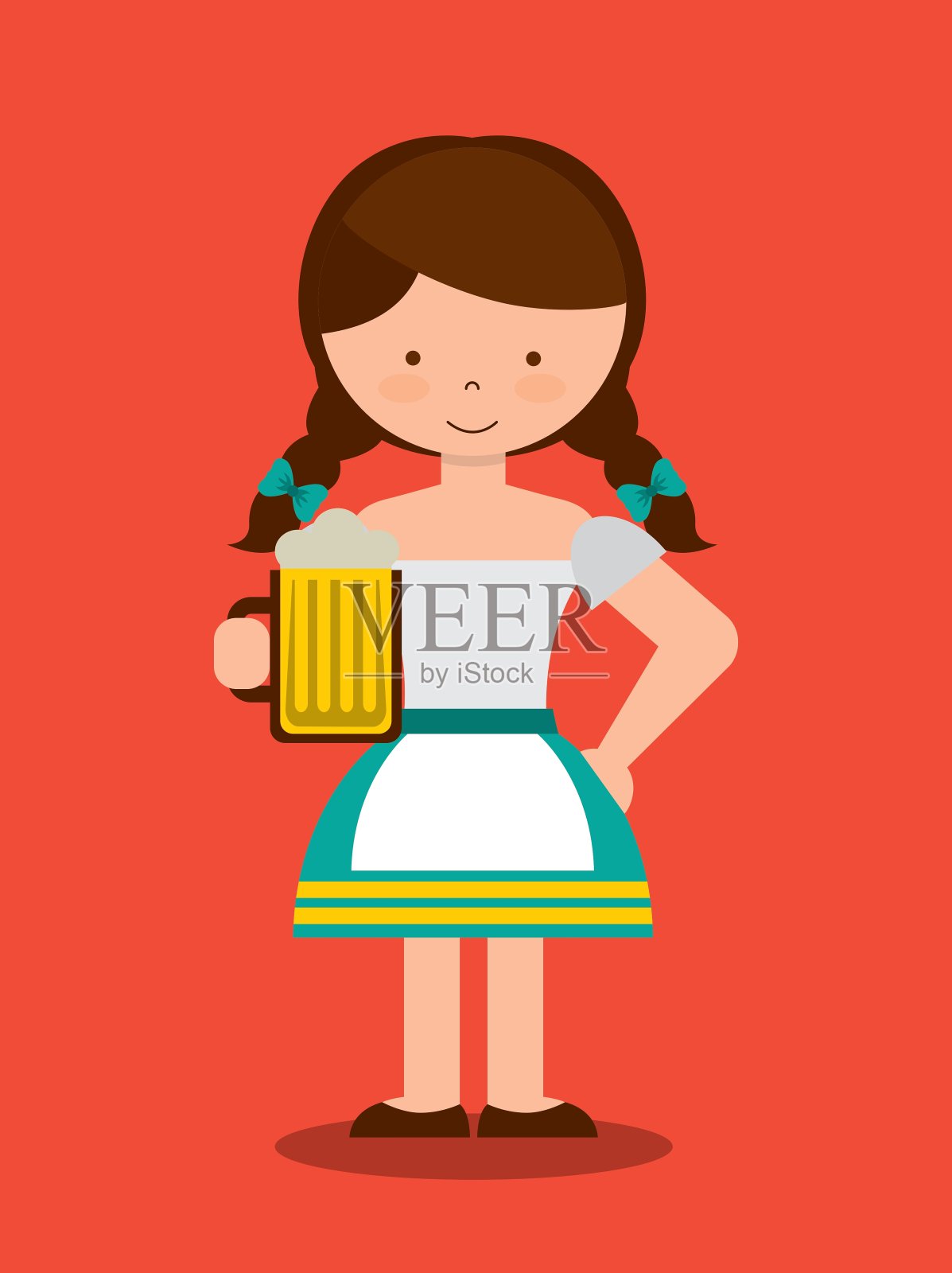 欢迎啤酒节插画图片素材